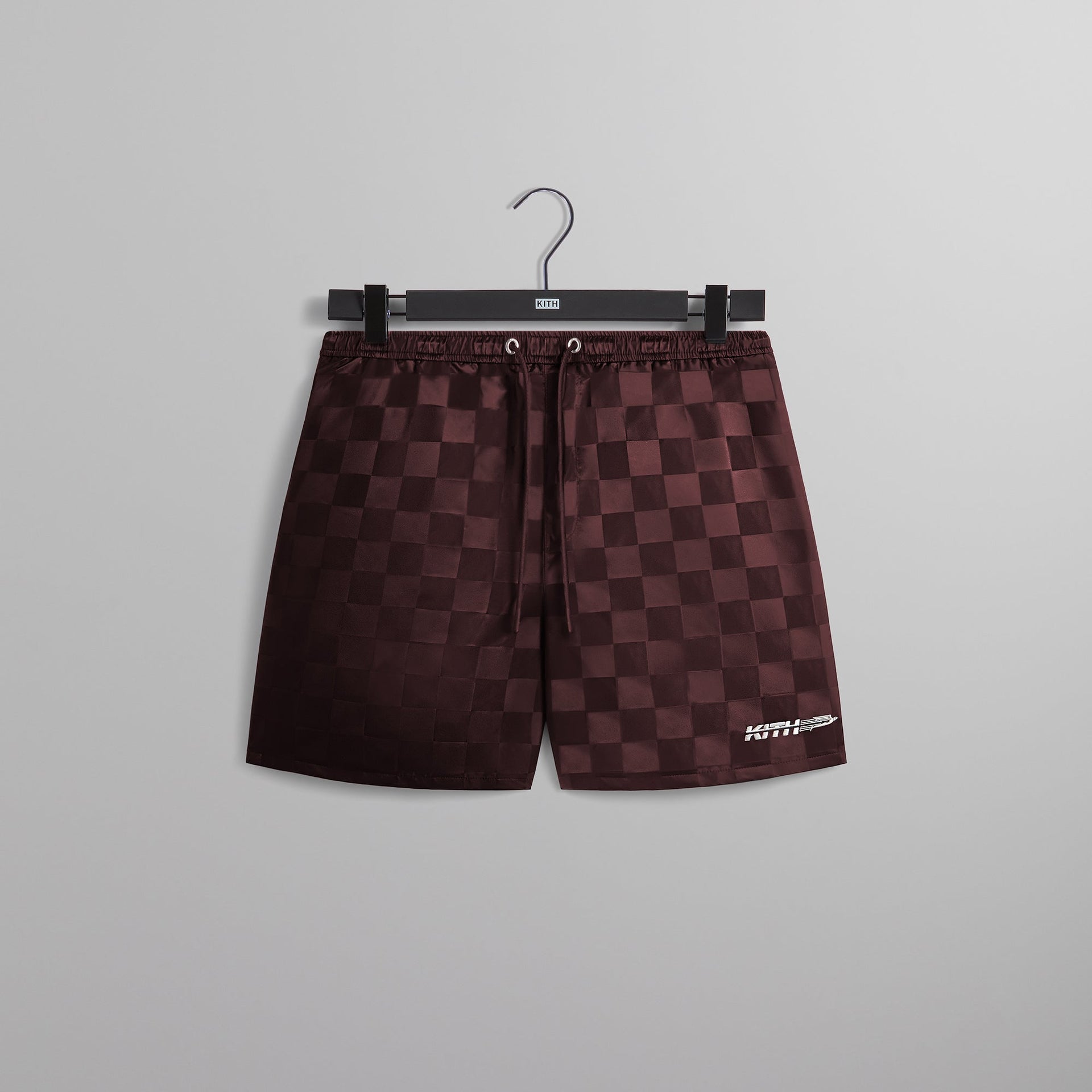 Kith Checkered Satin Collins Short - Rave