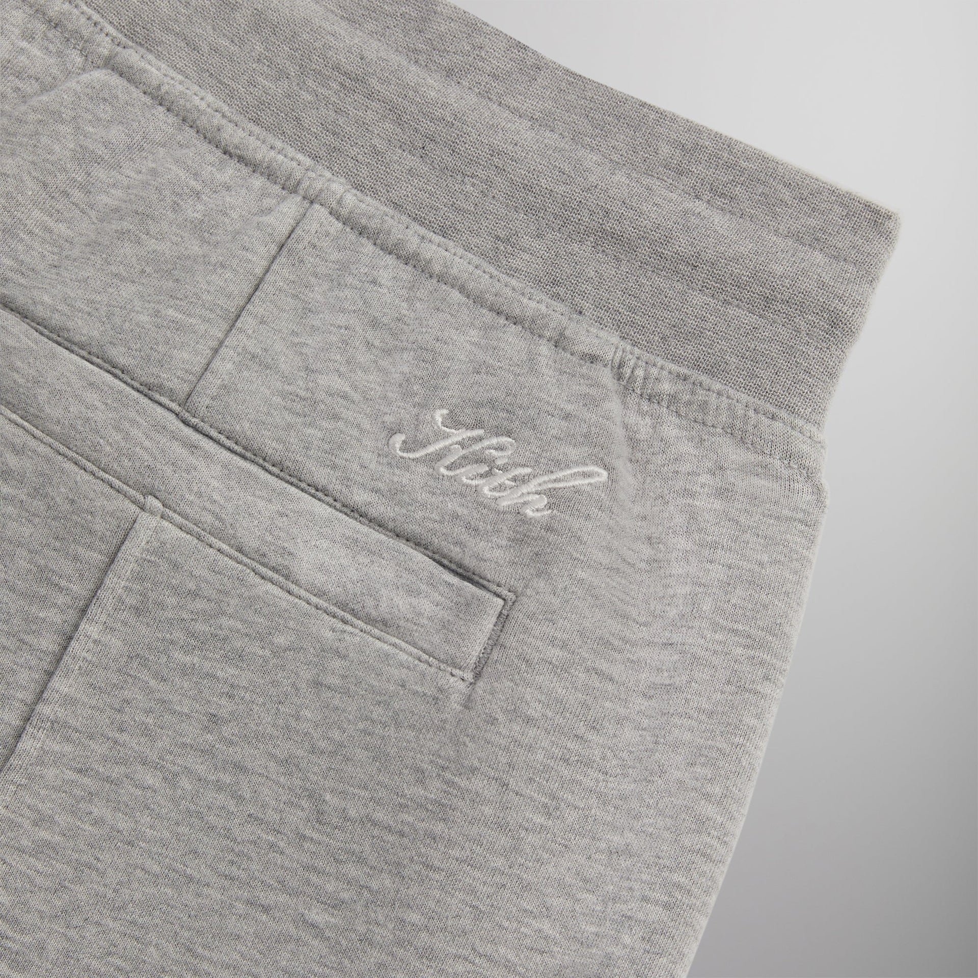 Kith Double Face Pierre Sweatpant - Mid Heather Grey