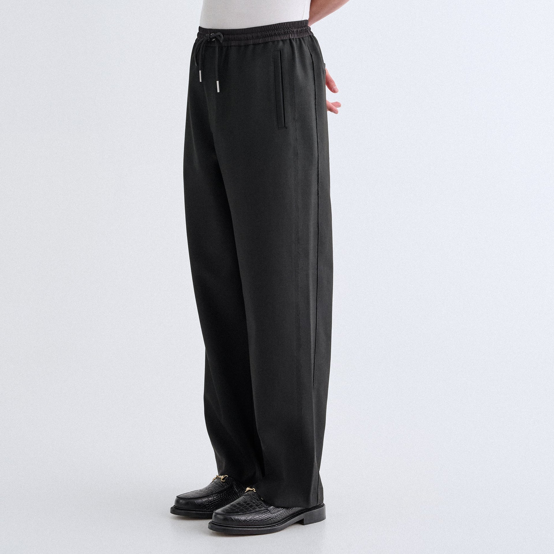 &Kin Double Weave Lenox Pant - Black