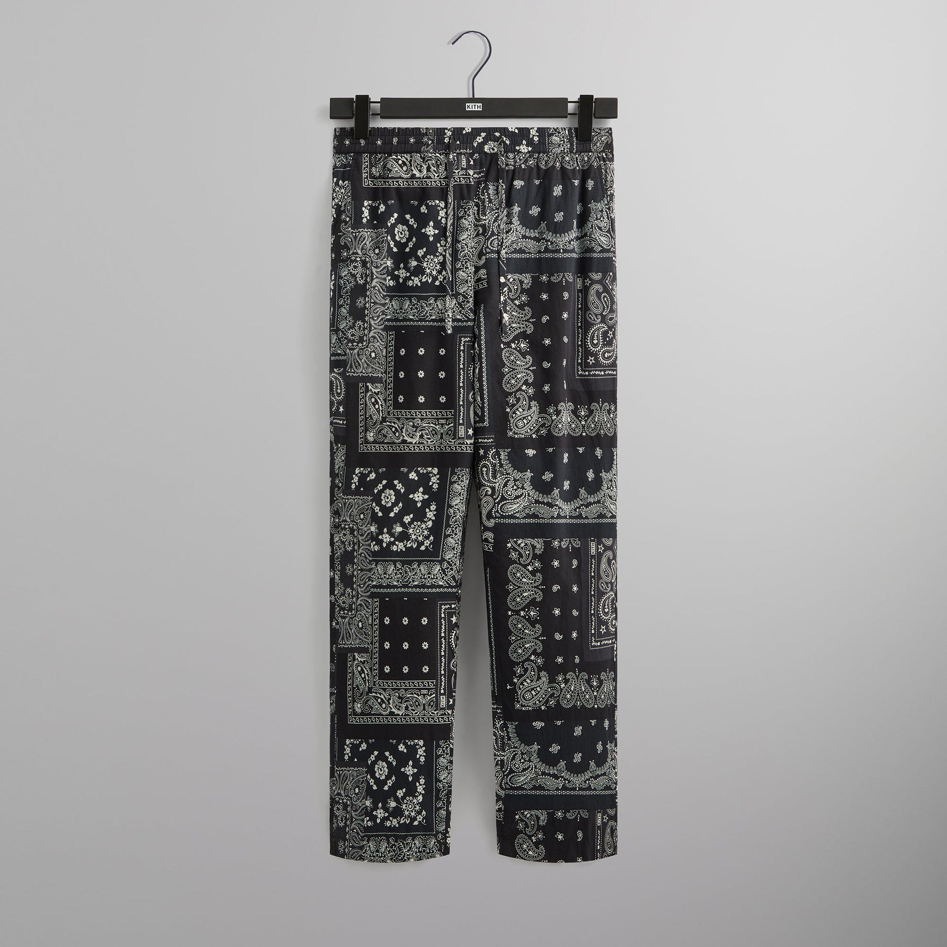 Kith Washed Cotton Bandana Barrow Pant - Black