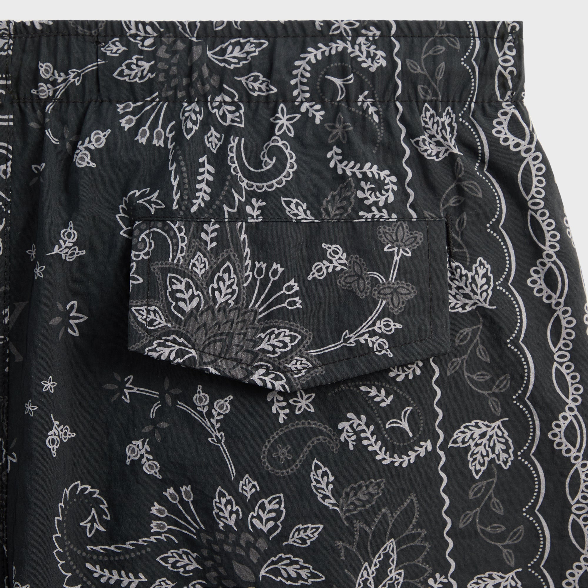 Kith Panelled Bandana Ashton Swim Short - Black – Kith Canada
