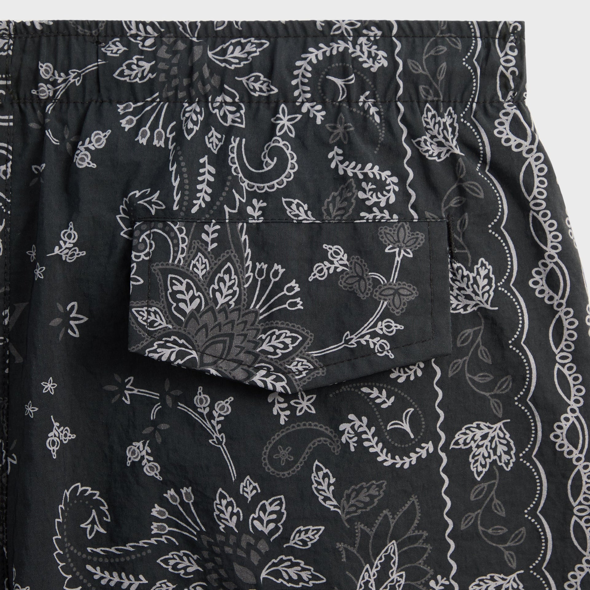 Kith Panelled Bandana Ashton Swim Short - Black