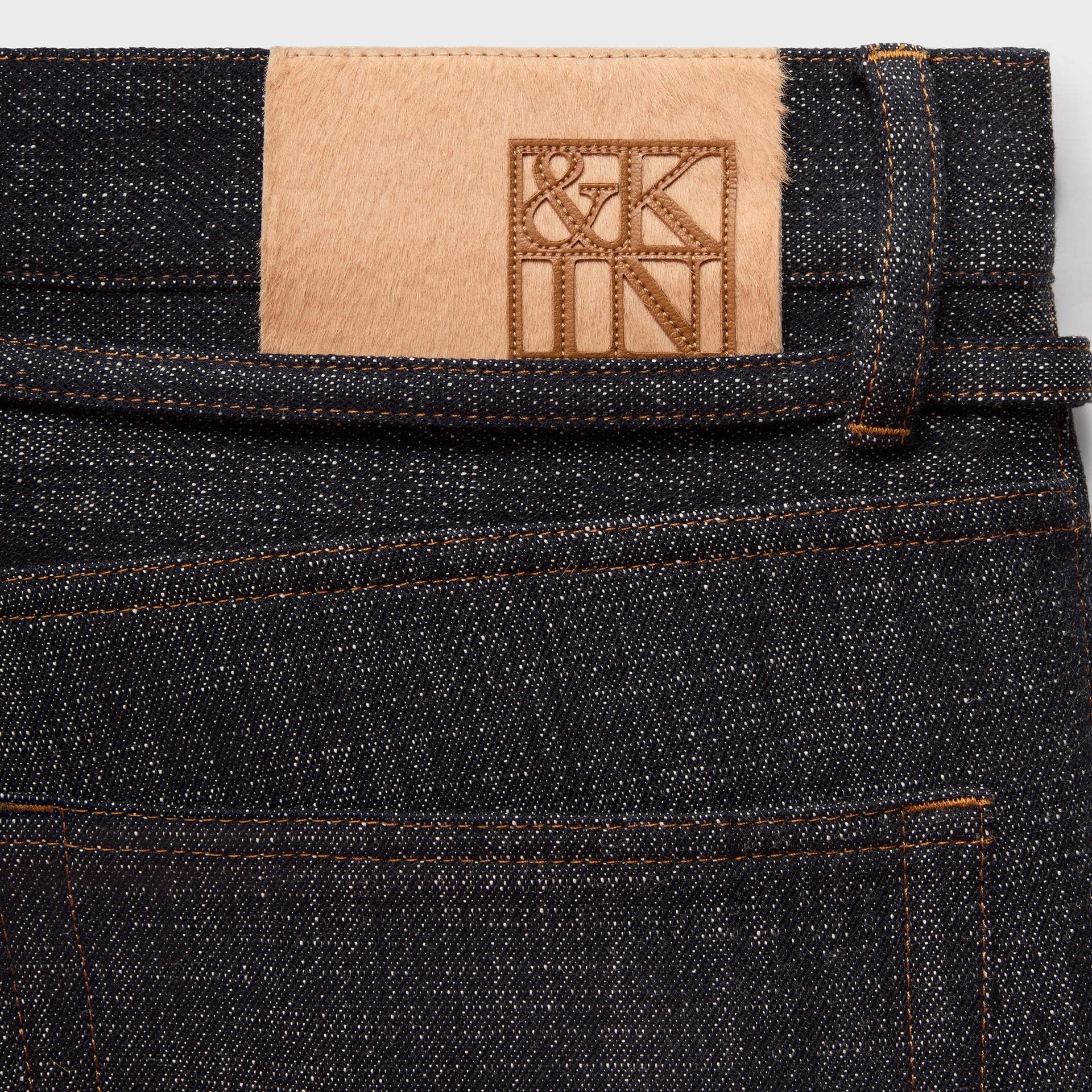 &Kin Eli Pleated Trouser - Blue Navy