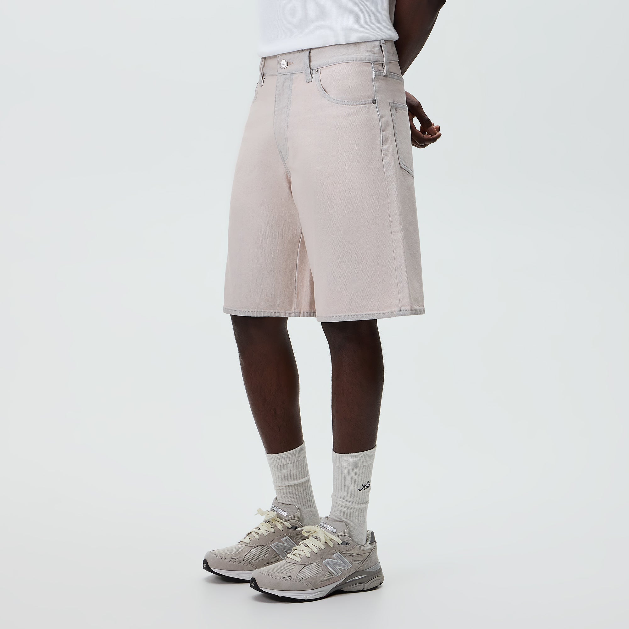 Kith Midweight Denim Lewis Short - Washed Pastel - PH – Kith Canada