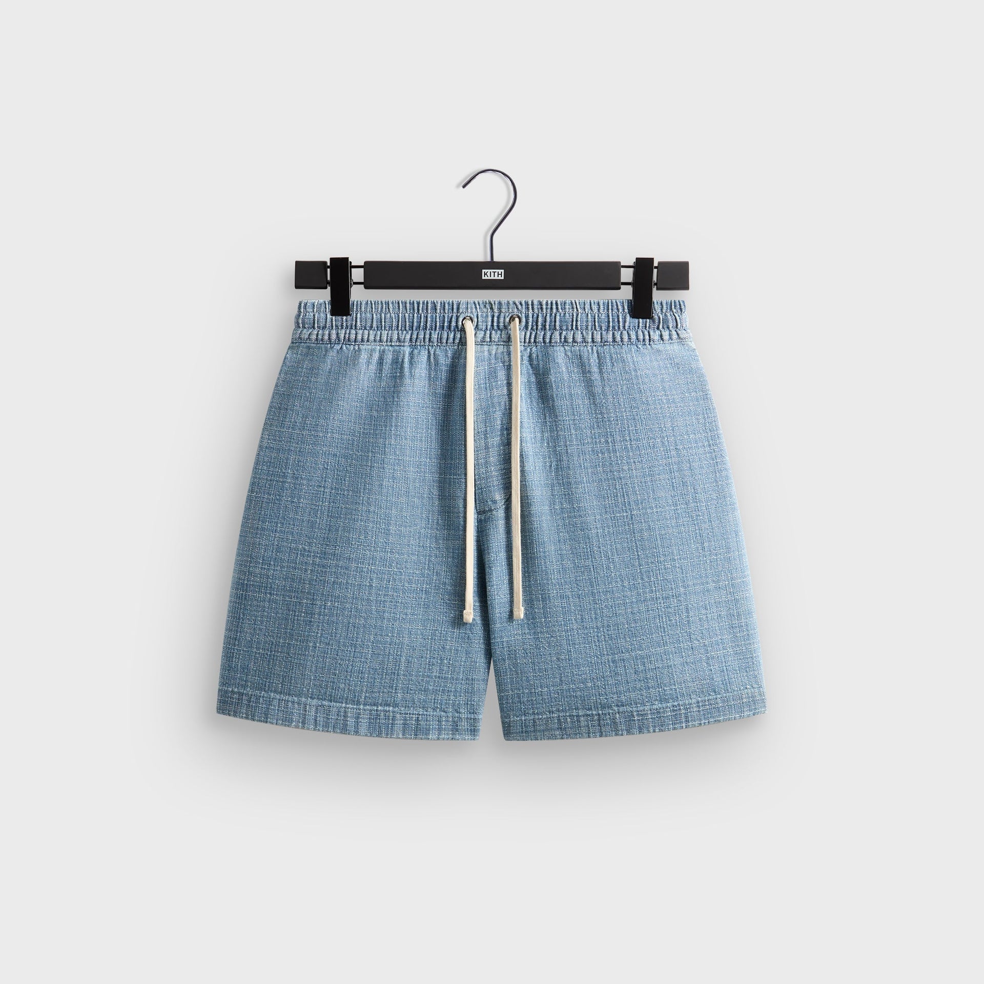 Kith Textured Indigo Weave Cayden Short - Light Indigo