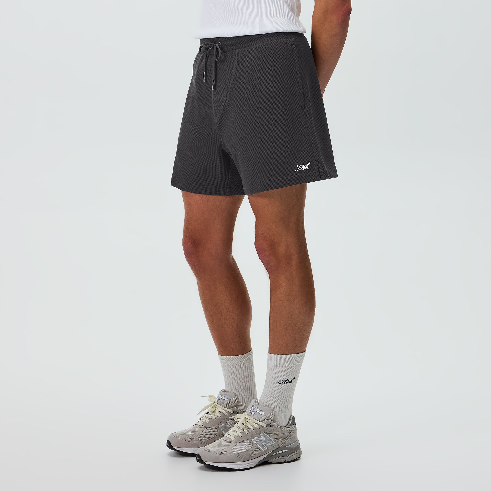 Kith Micro Waffle Graham Short - Carbon – Kith Canada