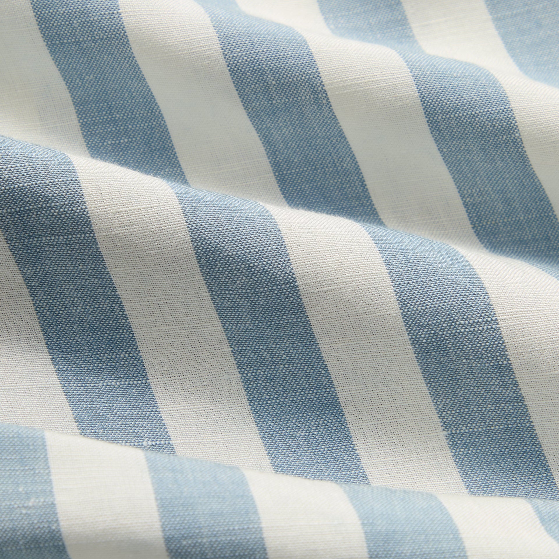 Kith Spun Silk Linen Stripe Kellen Short - Light Indigo