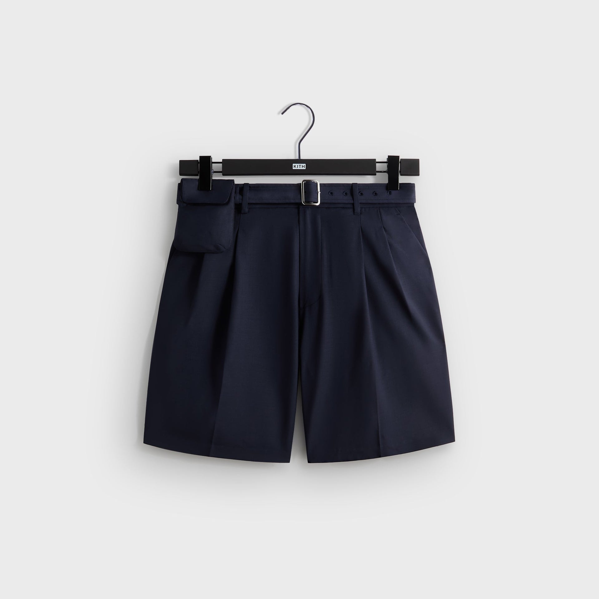 &Kin Tropical Wool Emrys Pleated Short - Nocturnal - PH