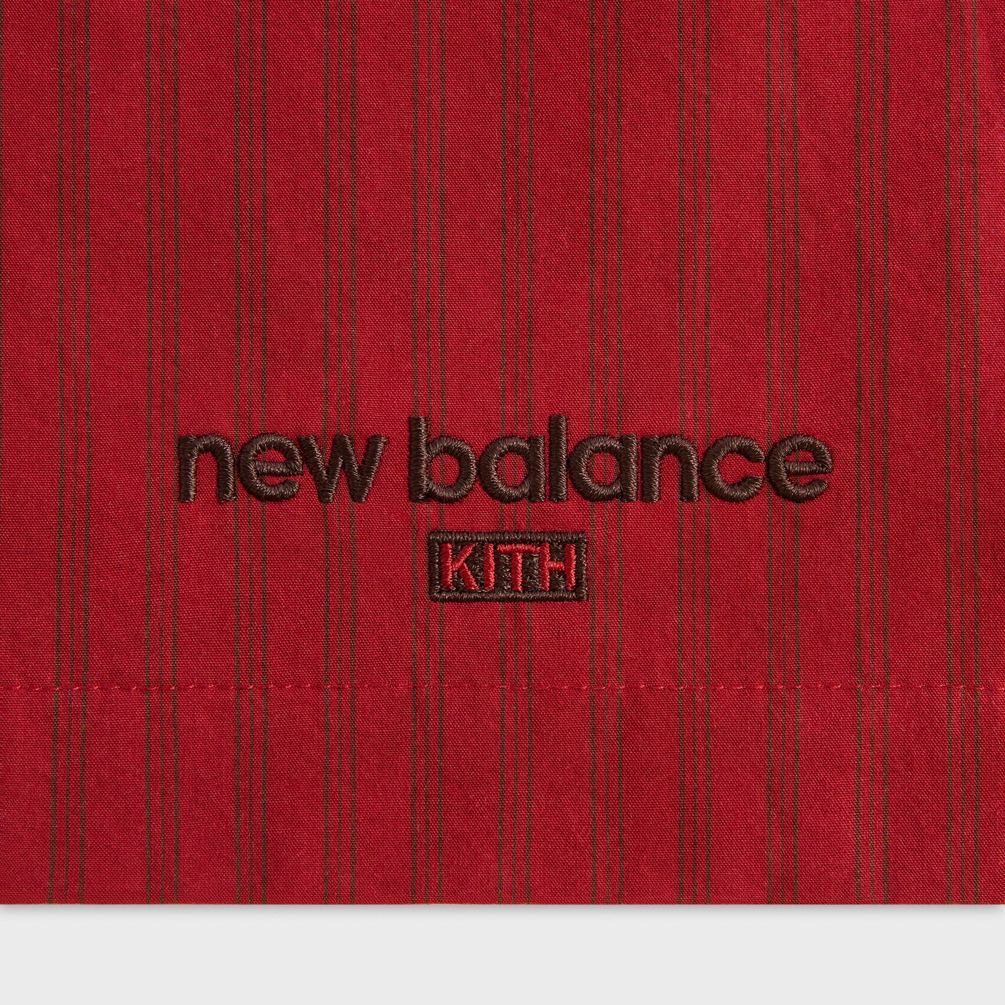 Kith & New Balance Poplin Mix Madison Short - Biking Red – Kith Canada