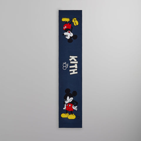 Disney | Kith for Mickey & Friends Knitted Mickey Scarf - Nocturnal Heather