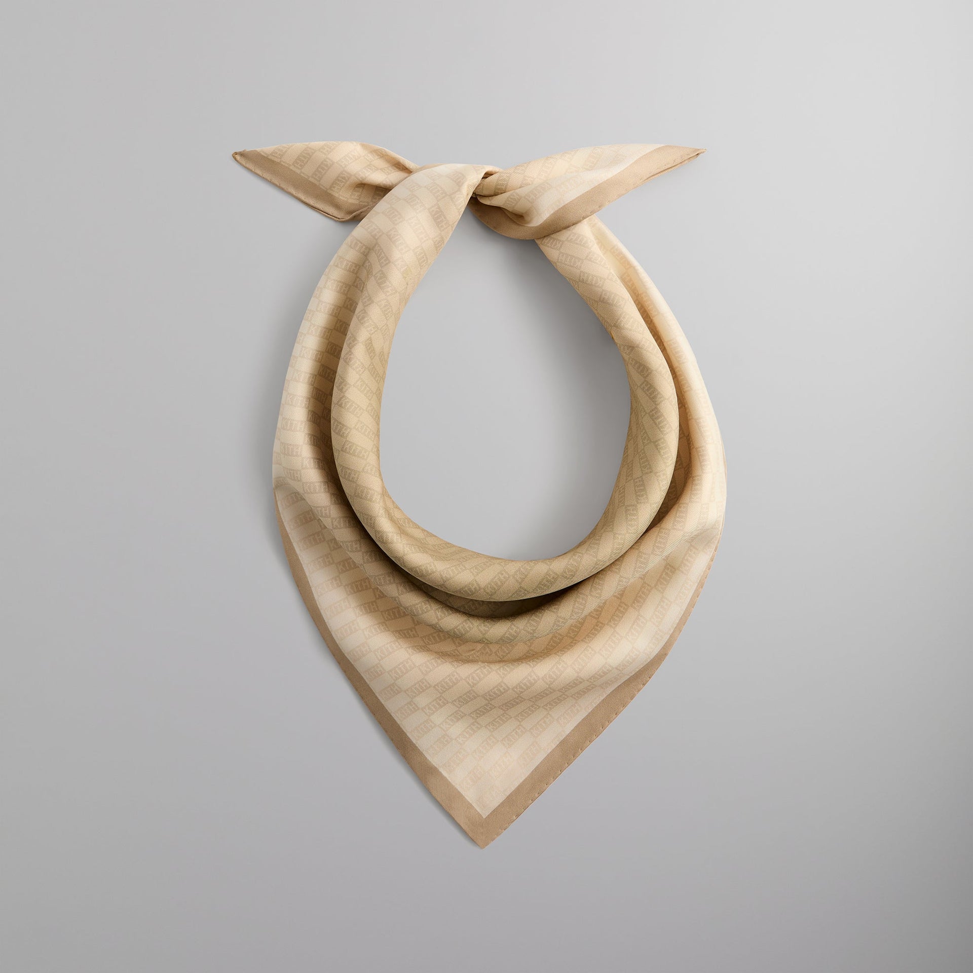 Kith Monogram Ombre Printed Silk Scarf - Canvas