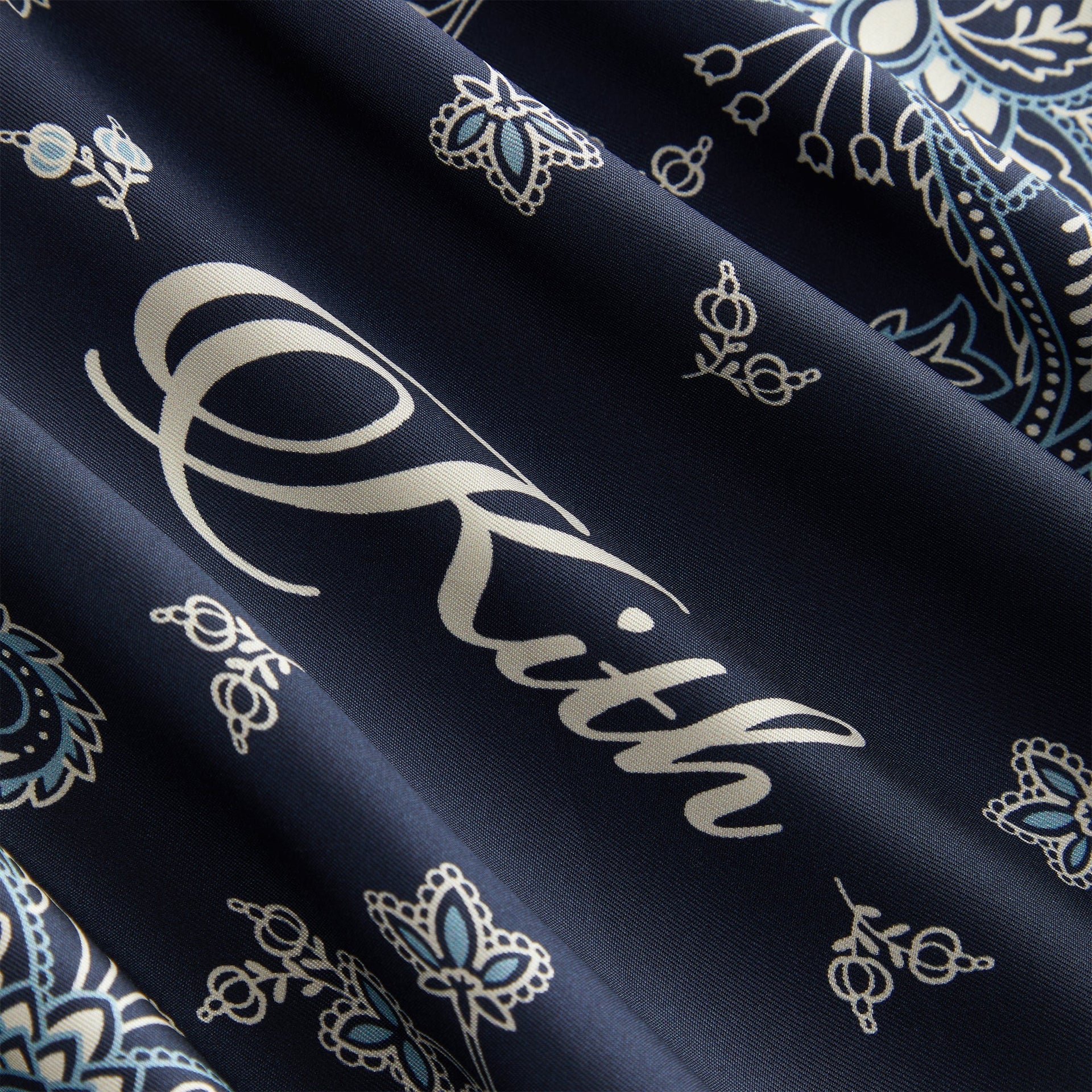 Kith Paisley Printed Silk Bandana - Nocturnal PH