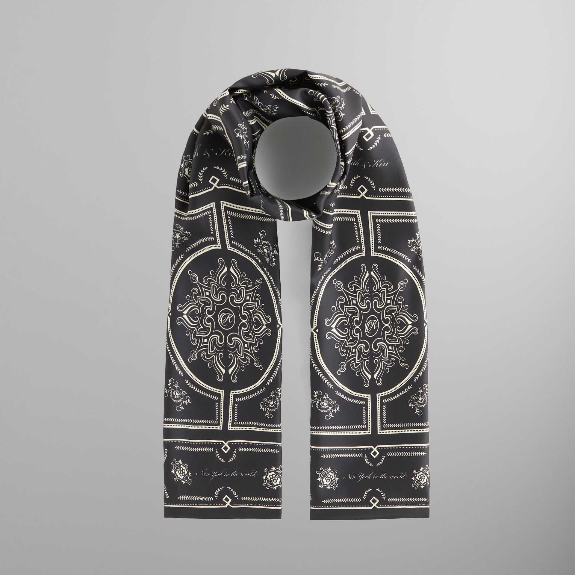 Kith Printed Deco Scarf - Black