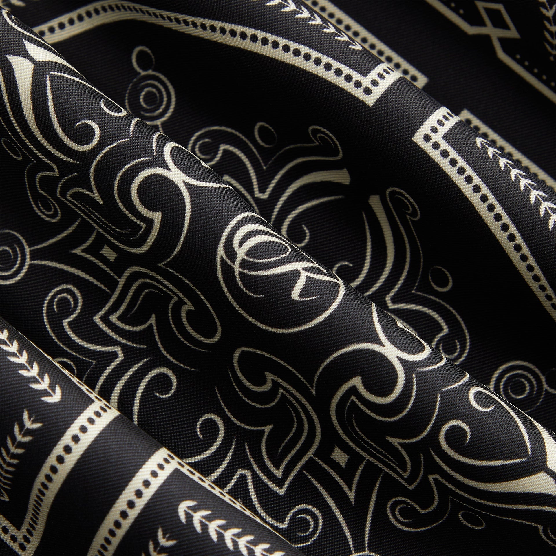 Kith Printed Deco Scarf - Black