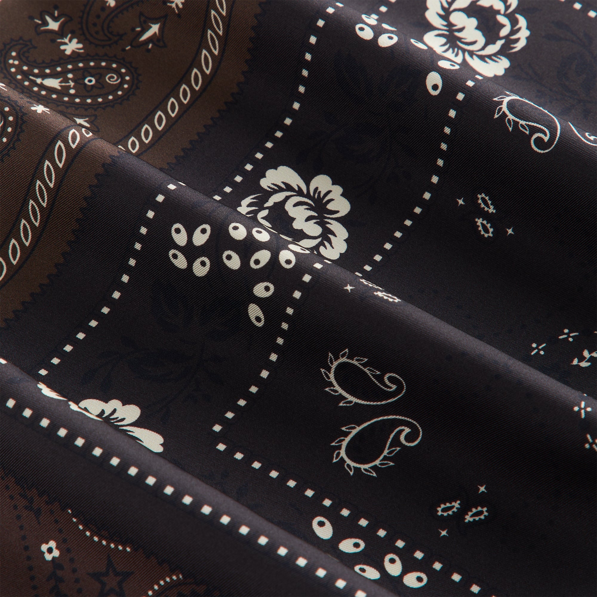 Kith Printed Paisley Silk Scarf - Kindling – Kith Canada