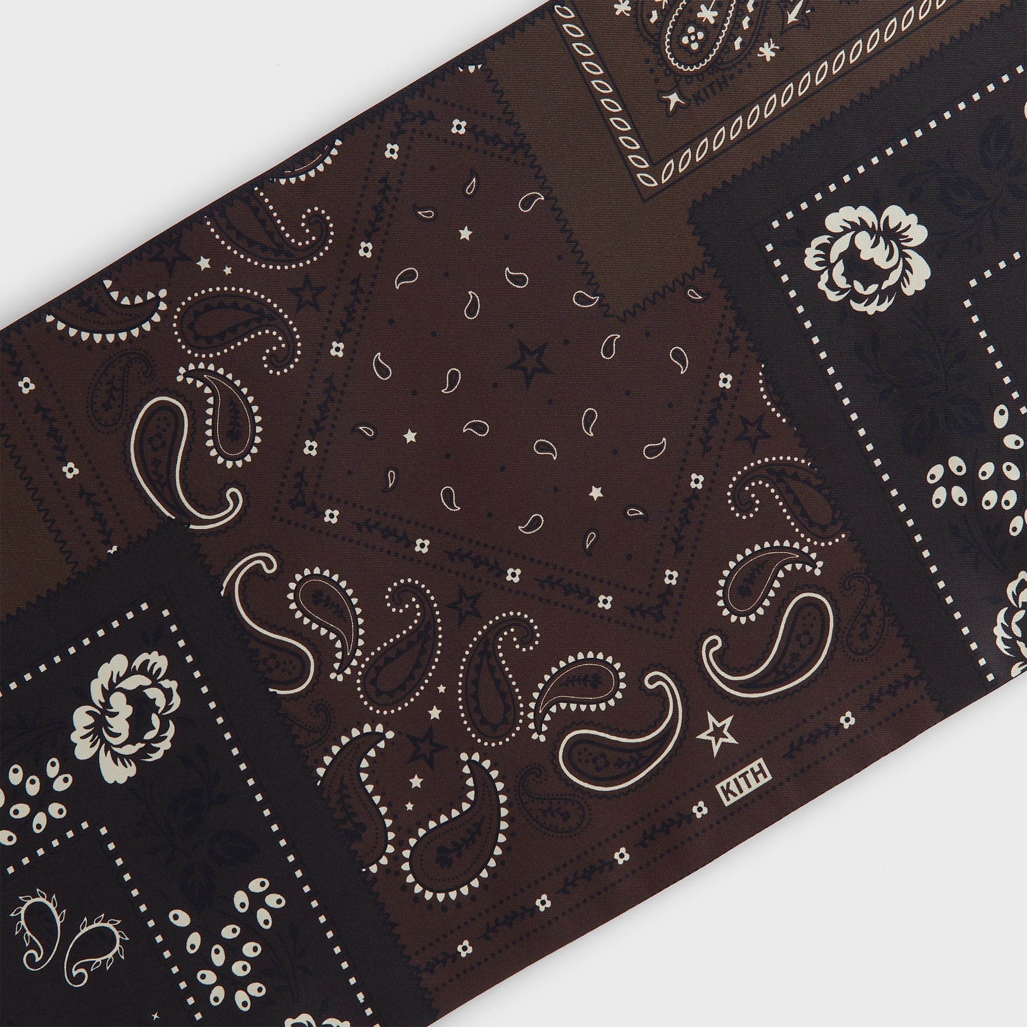 Kith Printed Paisley Silk Scarf - Kindling – Kith Canada