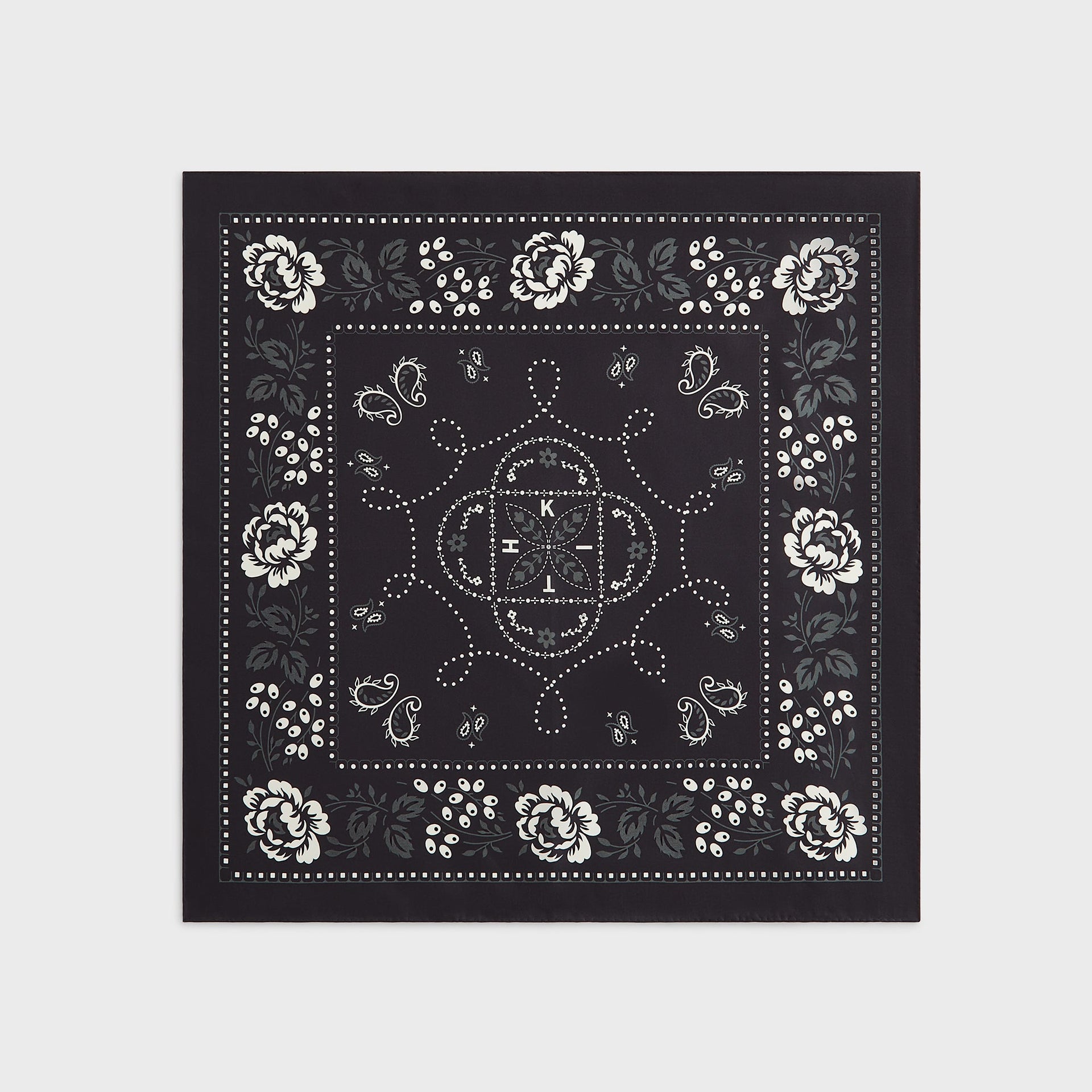Kith Silk Bandana - Black