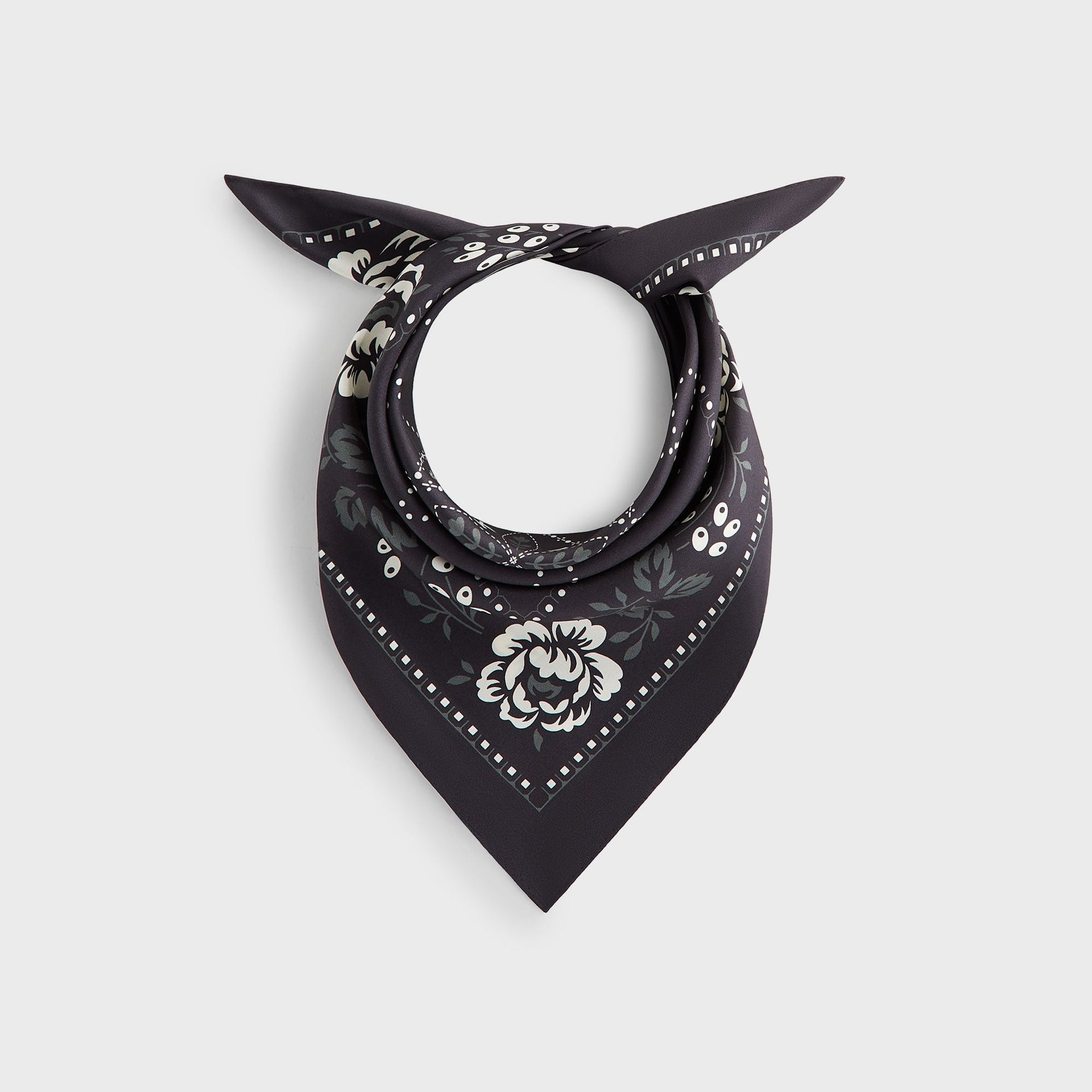 Kith Silk Bandana - Black