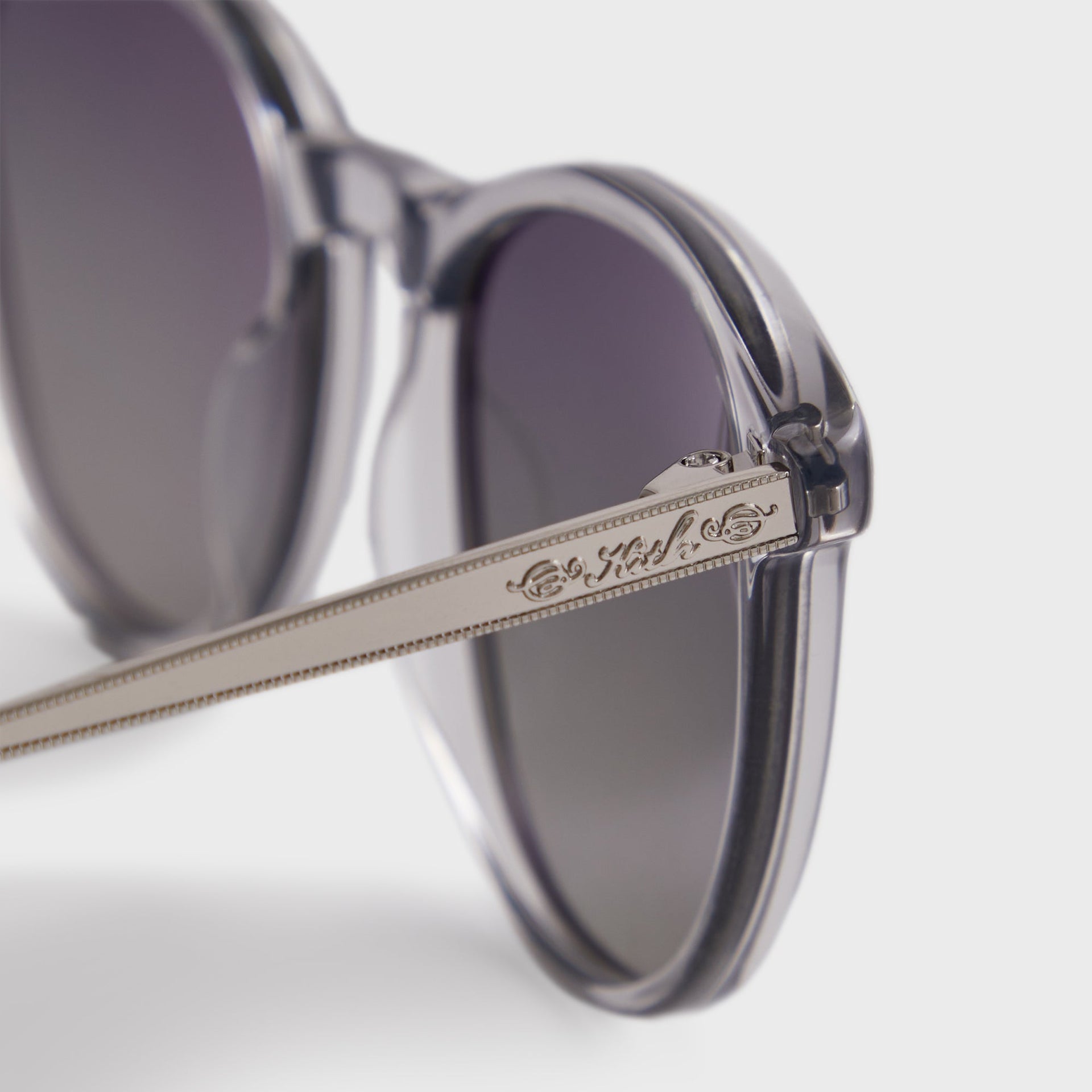 Kith for Modo Georgica Sunglasses in Grey Crystal / Silver / Clear