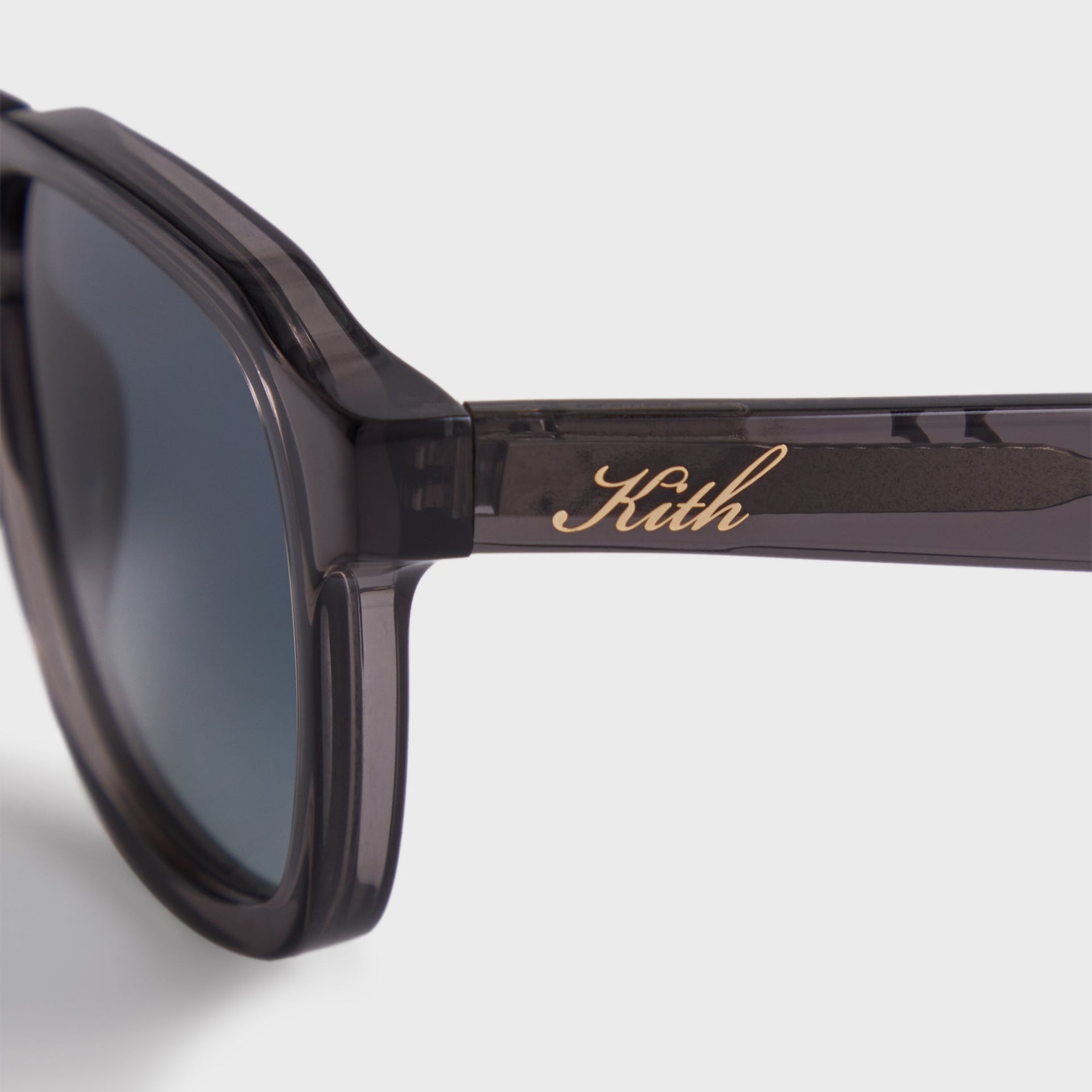 Kith Napeague Sunglasses in Grey Crystal / Blue