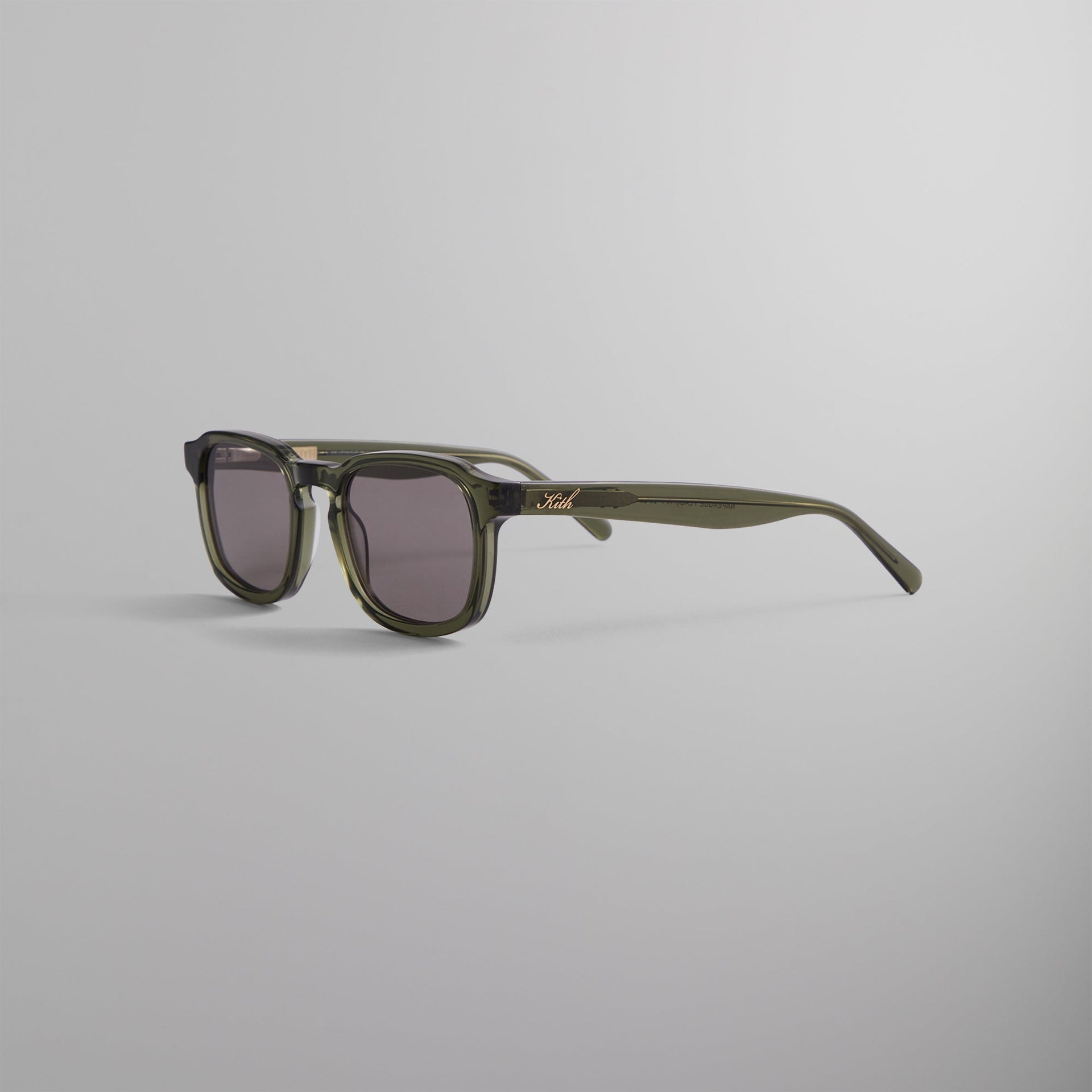 Kith Napeague Sunglasses - Green Crystal / Grey