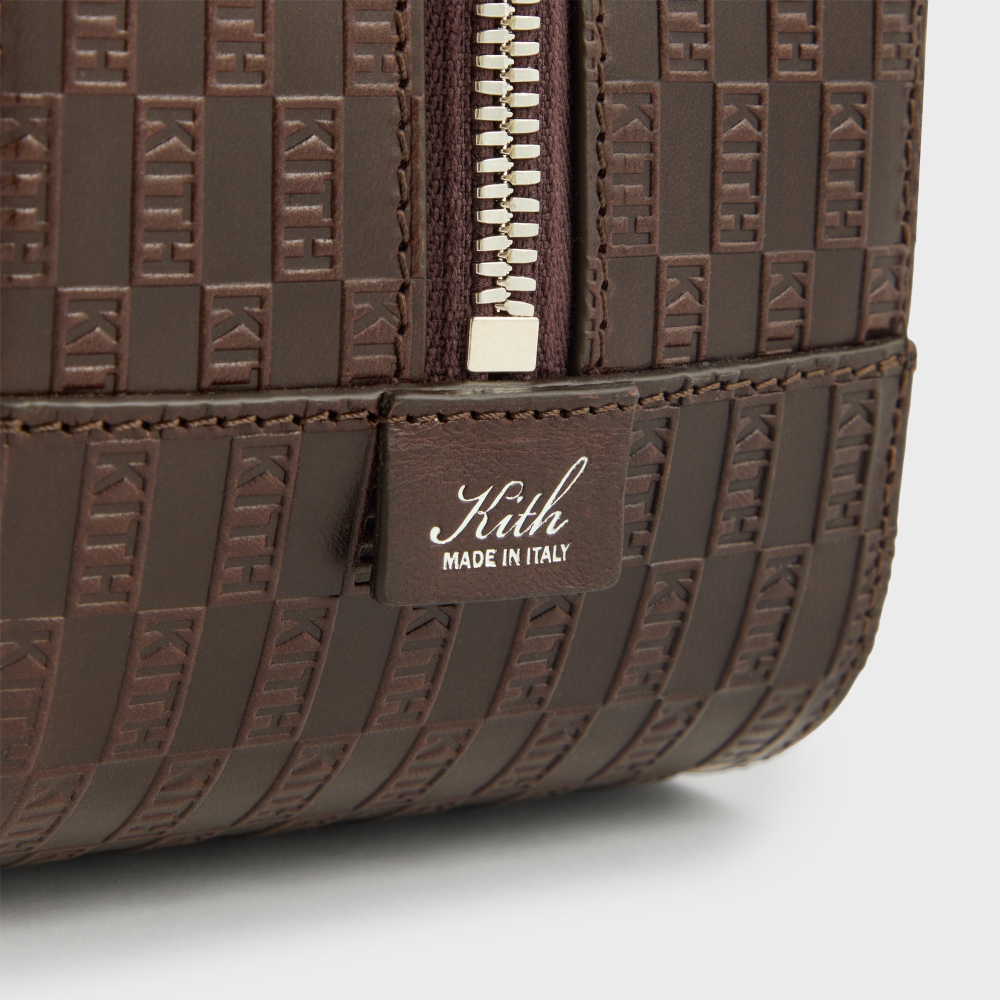 Kith Monogram Leather Dopp Kit - Incognito – Kith Canada