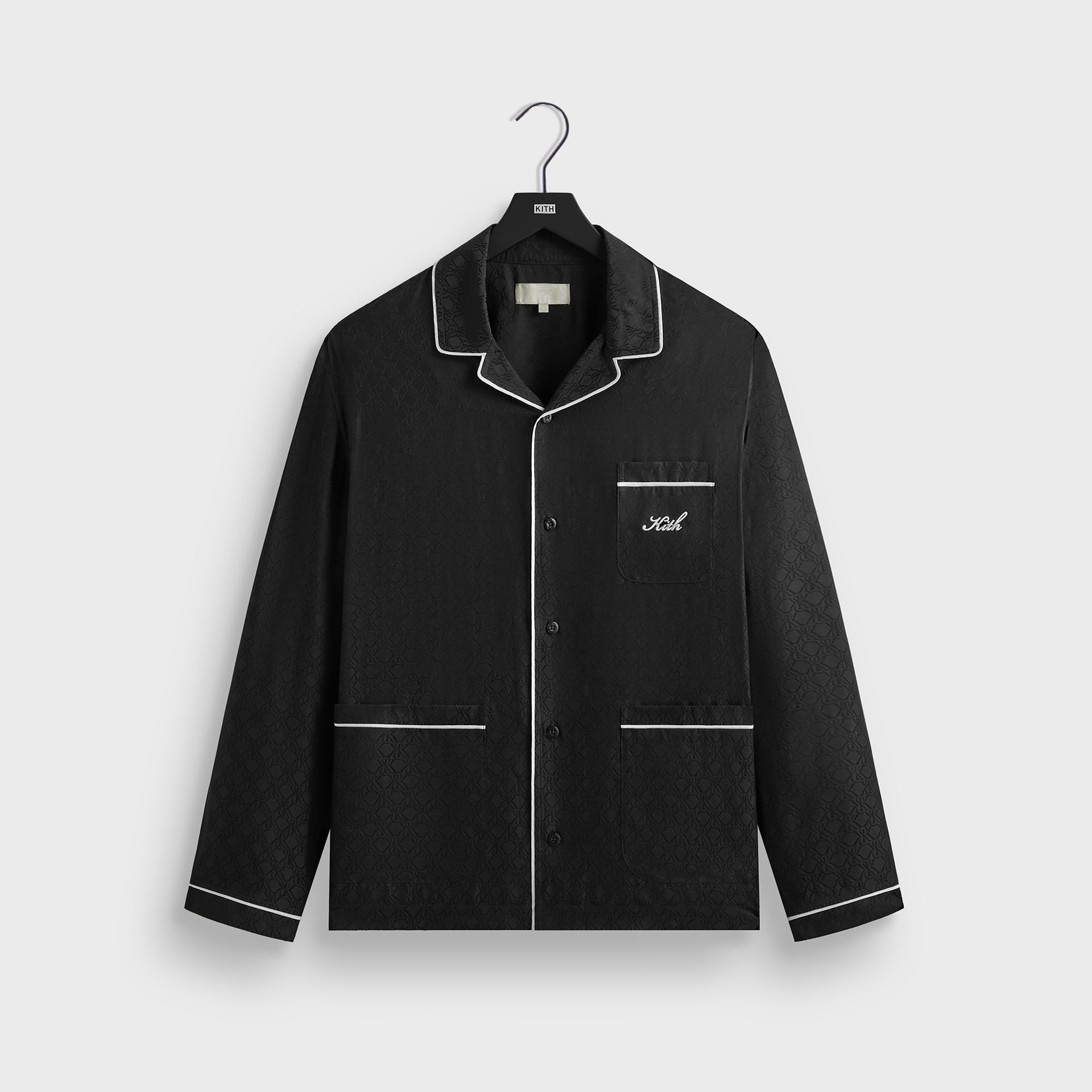 Kith Crest Monogram Pajama Set in Black