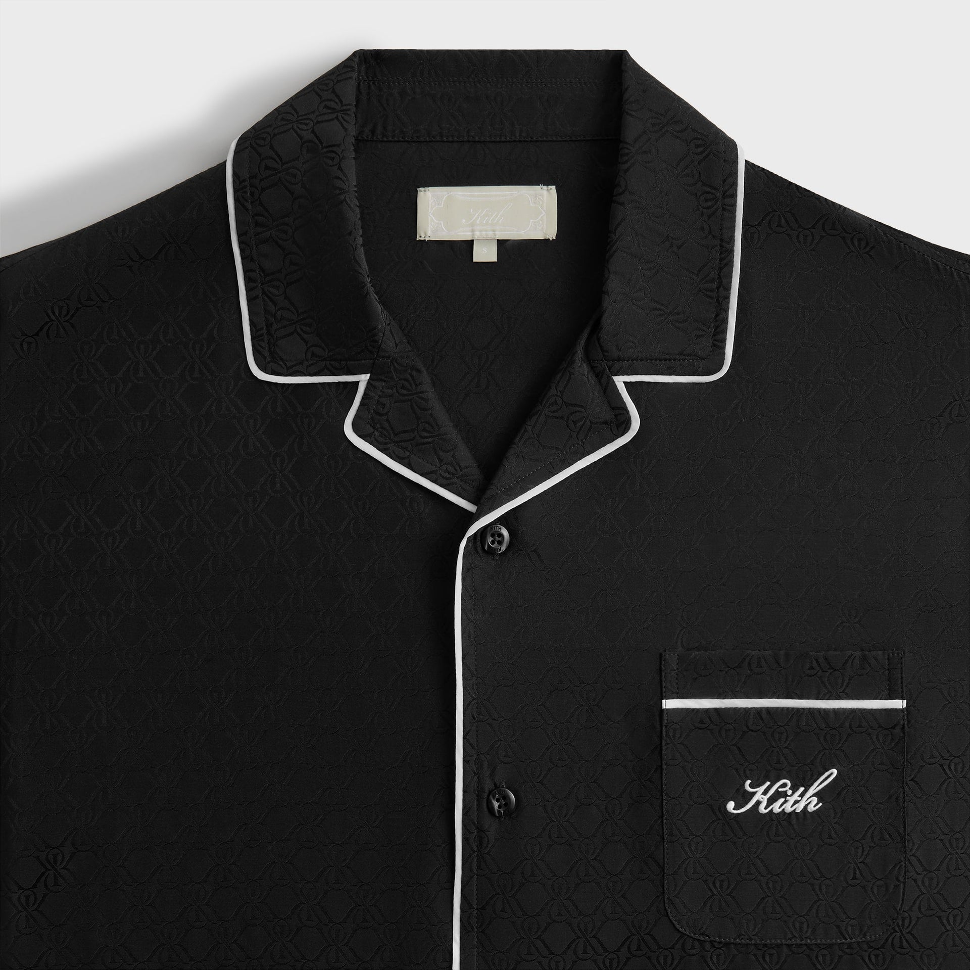 Kith Crest Monogram Pajama Set in Black