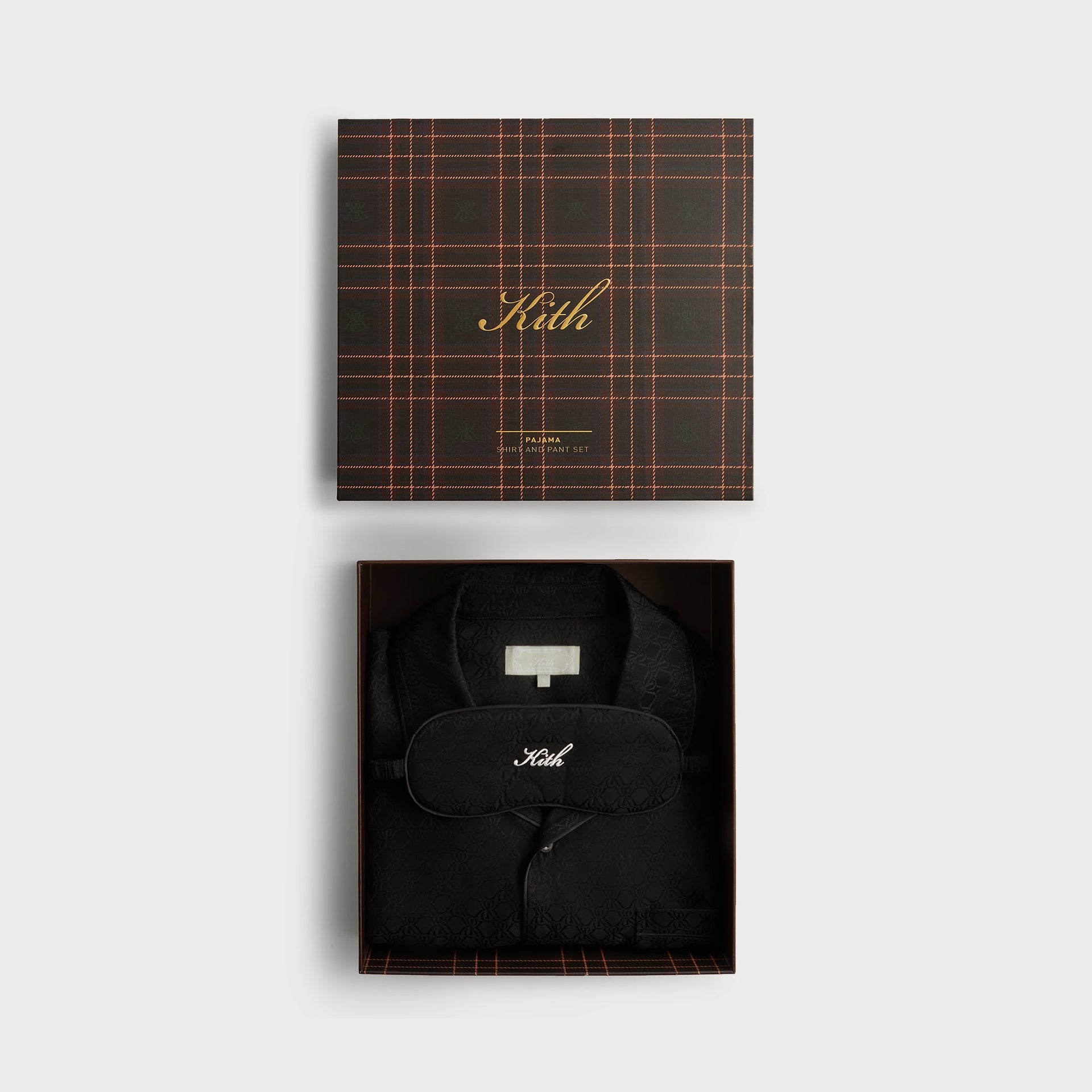 Kith Crest Monogram Pajama Set in Black