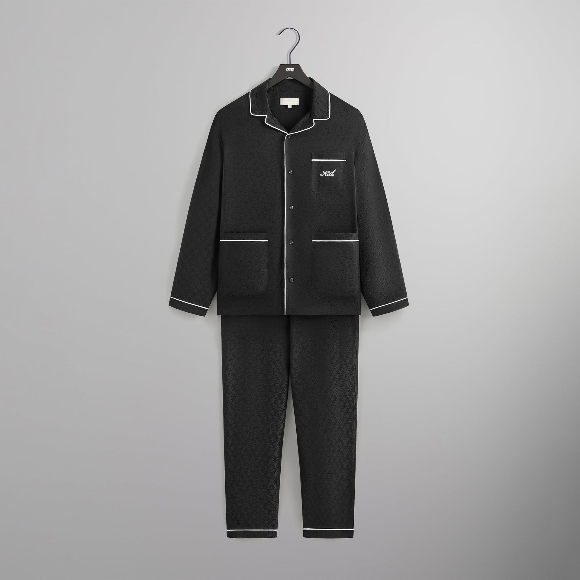 Kith Crest Monogram Pajama Set - Black