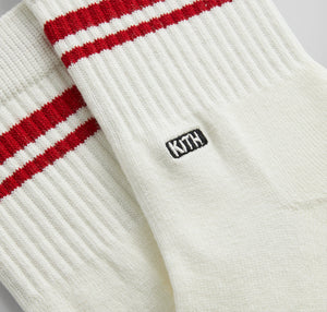 Kith Summer Stripe Mid-Length Sock - Sandrift