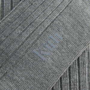 Kith Ribbed Cotton Socks - Medium Heather Grey