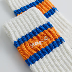Kith Chunky Rib Striped Crew Socks - Cyclone
