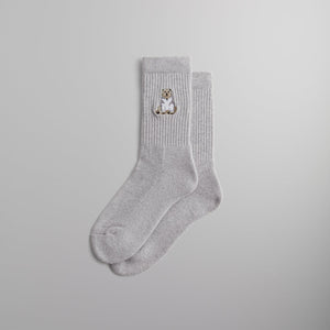 Kithmas Polar Bear Socks - Heather Grey