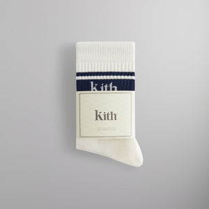 Kith 3-Pack Striped Jacquard Mid Crew Cotton Socks - Multi