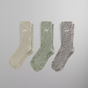 Kithmas 3 Pack Willet Marled Crew Socks - Multi