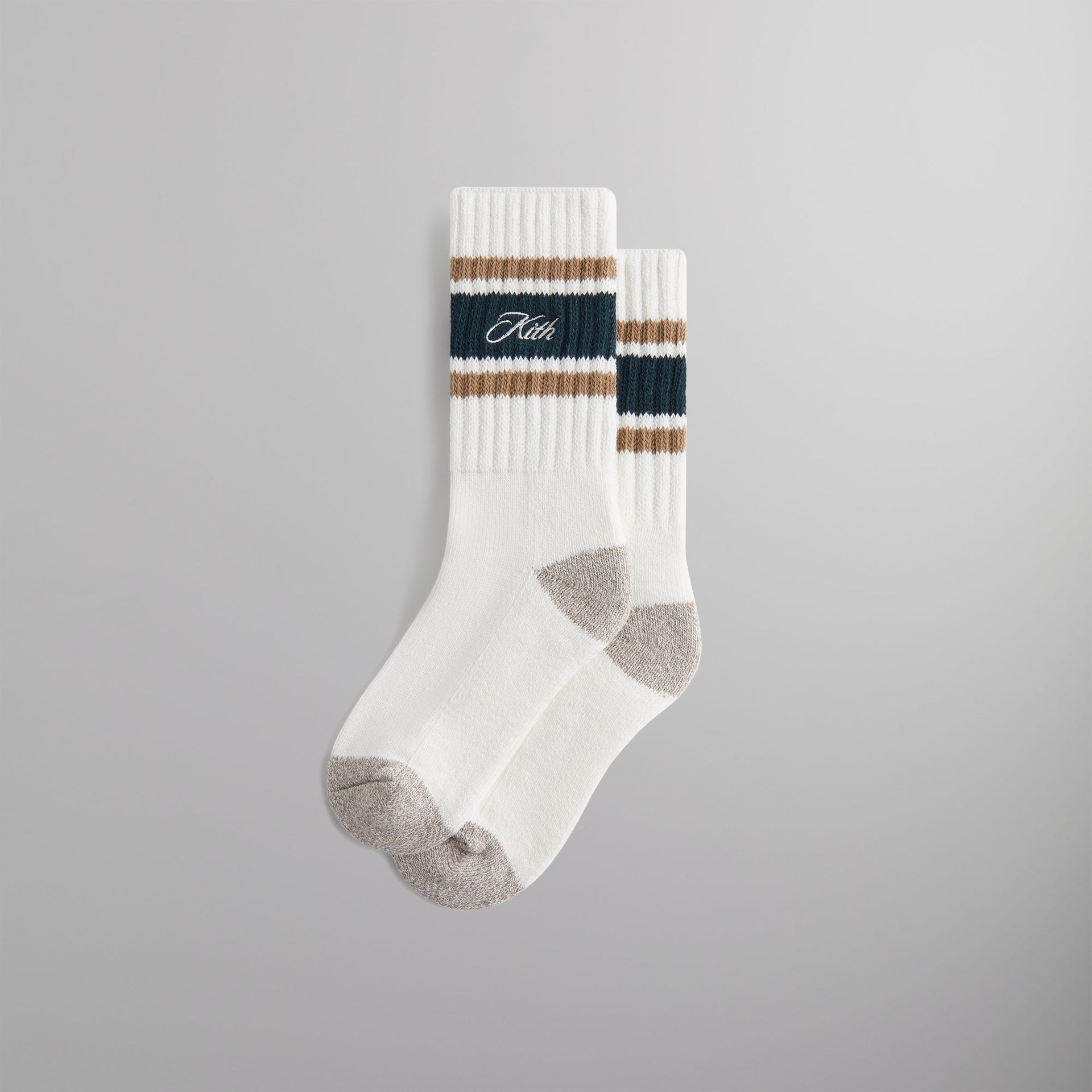 Kith Striped Chunky Crew Socks - Stadium