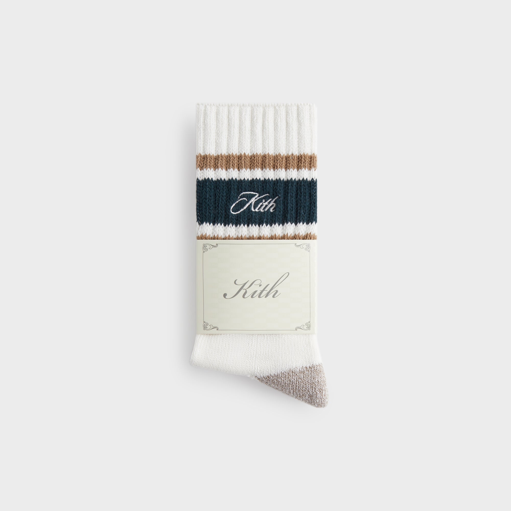 Kith Striped Chunky Crew Socks - Stadium – Kith Canada