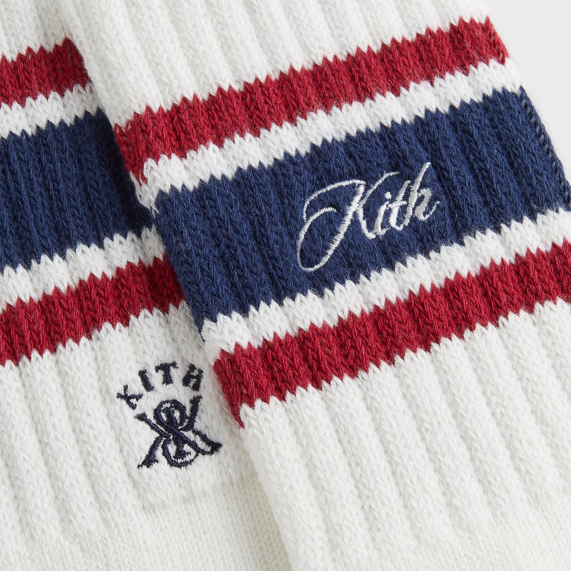 Kith Striped Chunky Crew Socks - Nocturnal