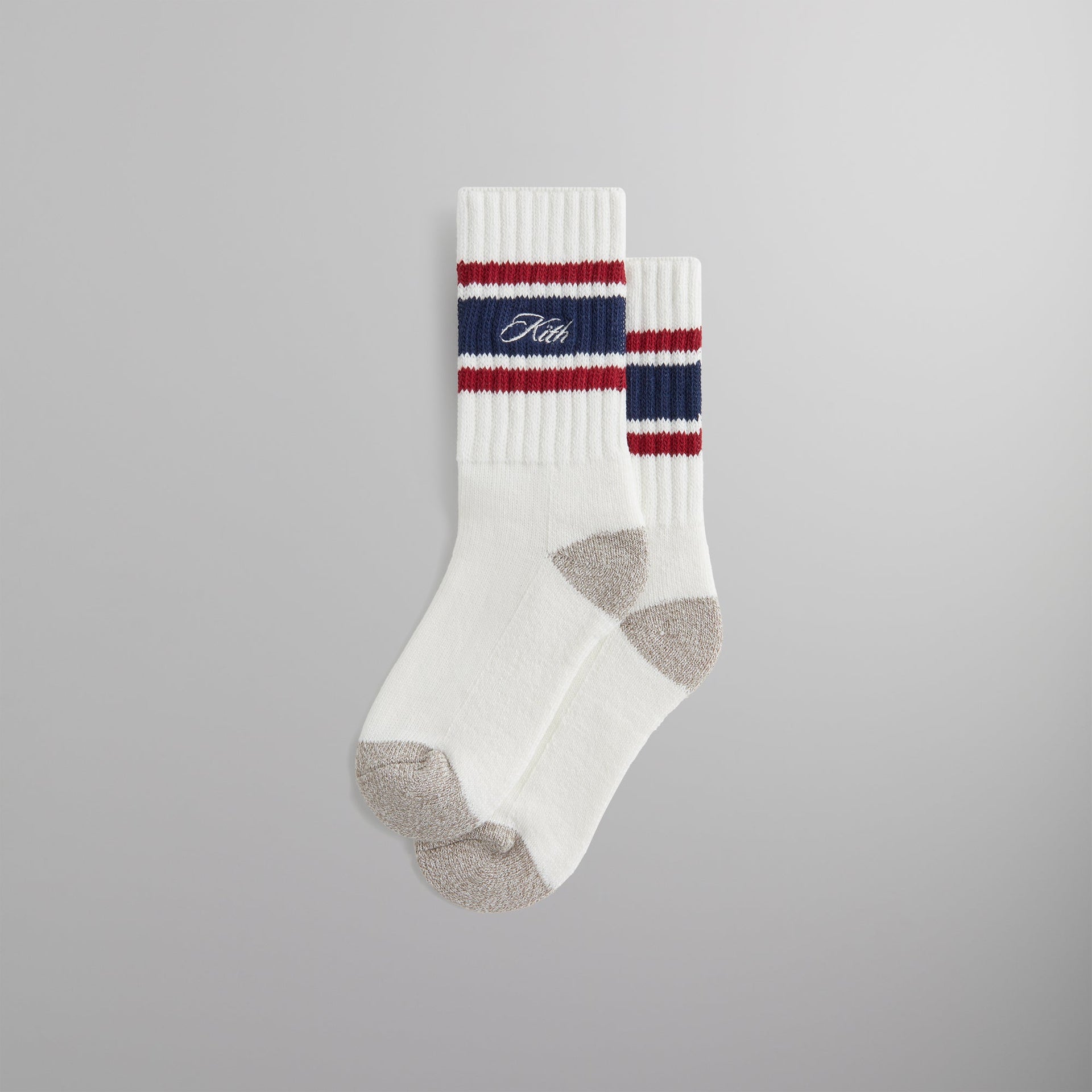 Kith Striped Chunky Crew Socks - Nocturnal