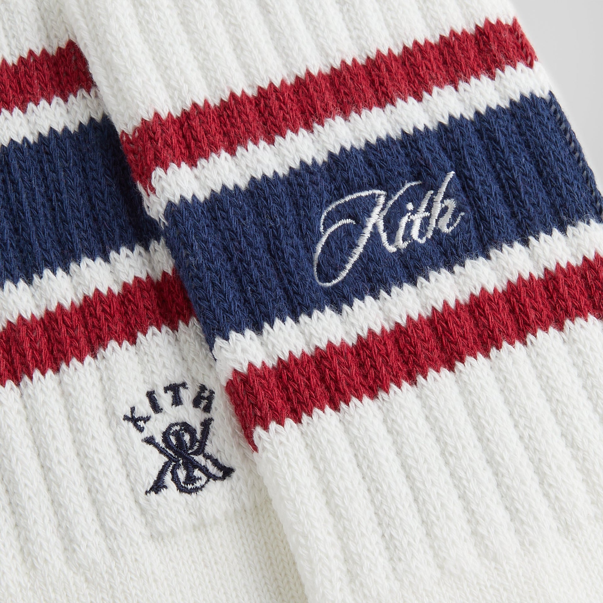 Kith Striped Chunky Crew Socks - Nocturnal