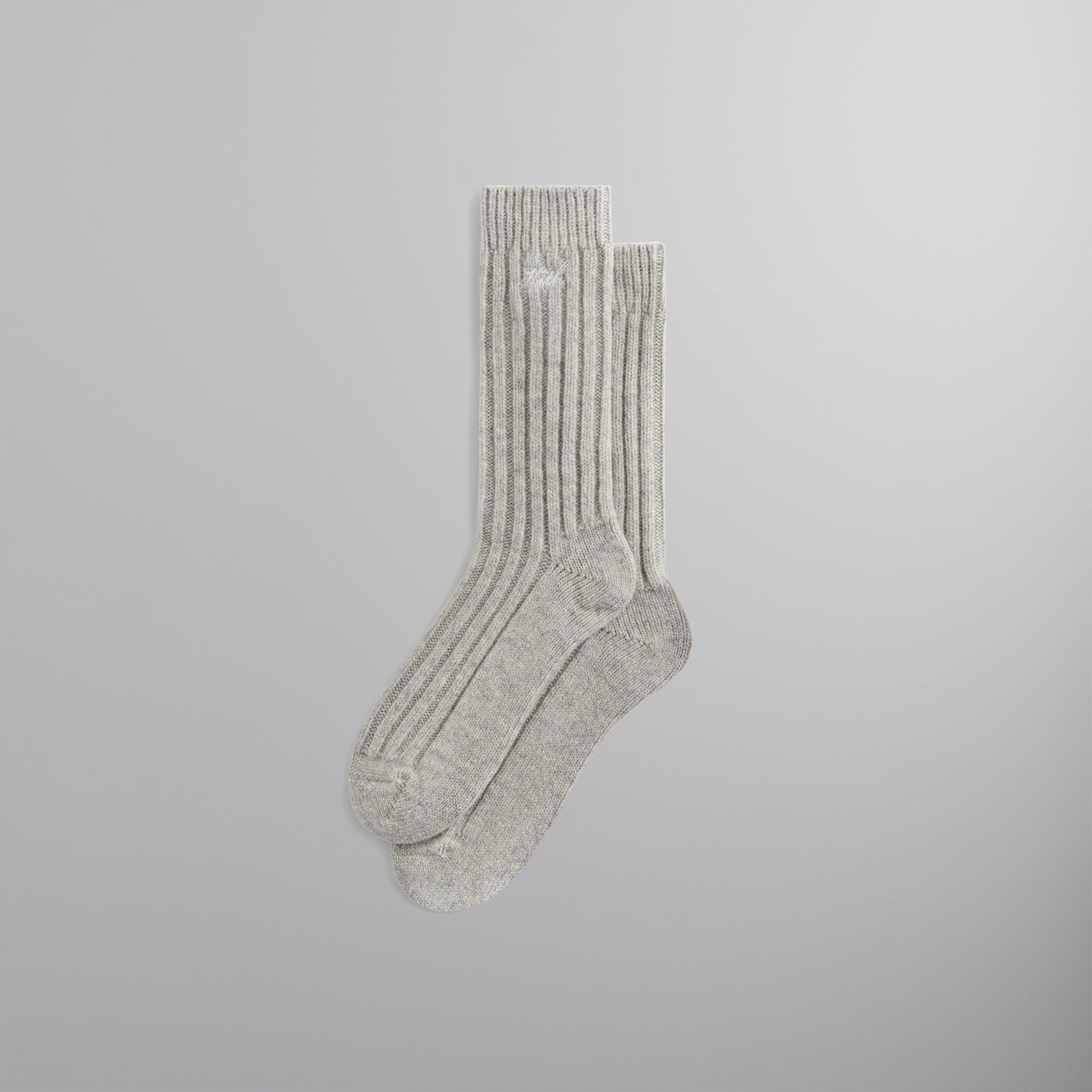 Kith Wool Socks - Light Heather Grey