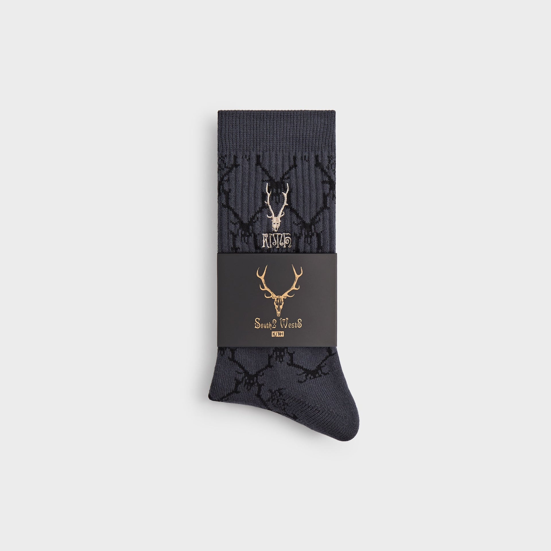 Kith & South2 West8 for Columbia Monogram Jacquard Crew Socks - Black