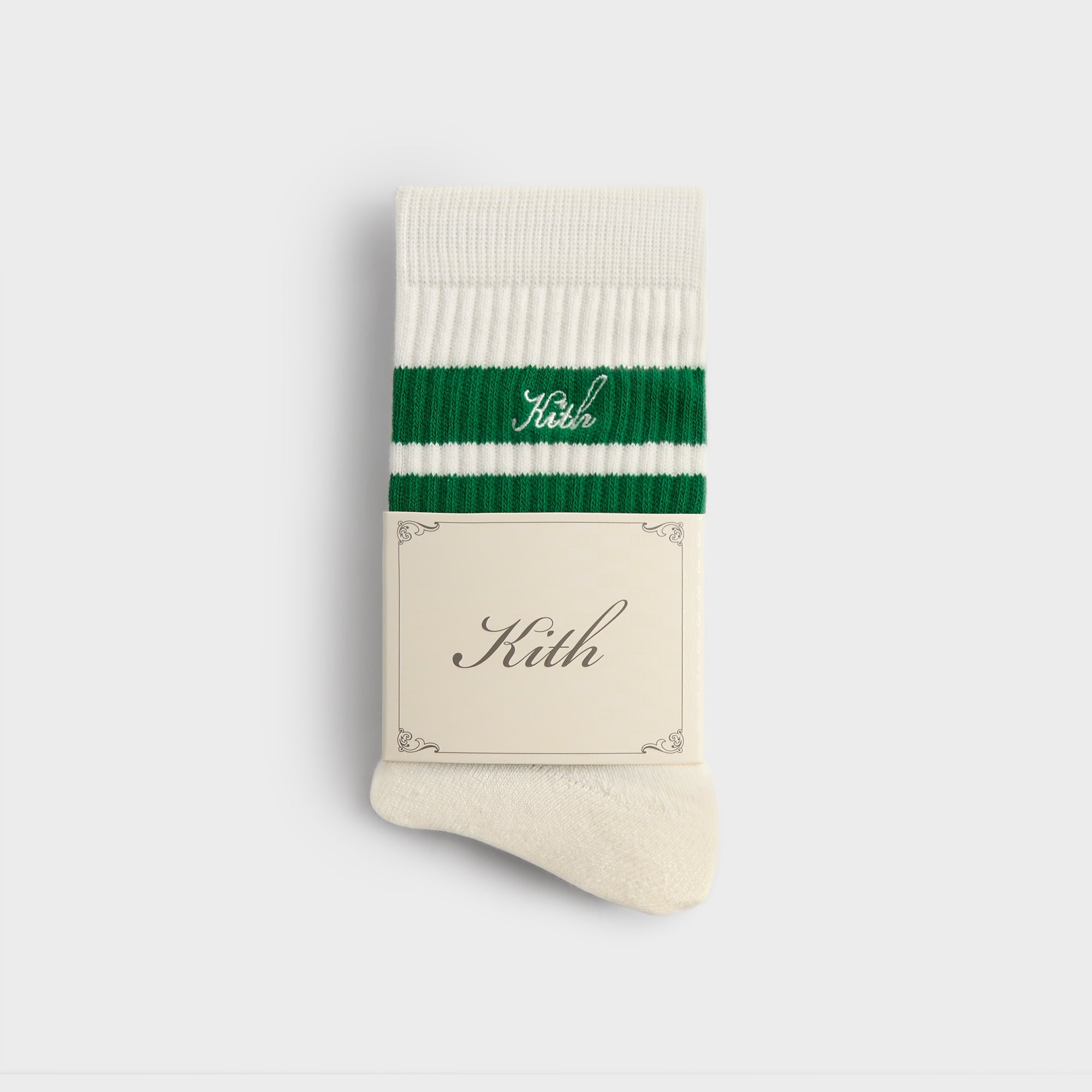 Kith 3-Pack Striped Mid Crew Socks - White – Kith Canada