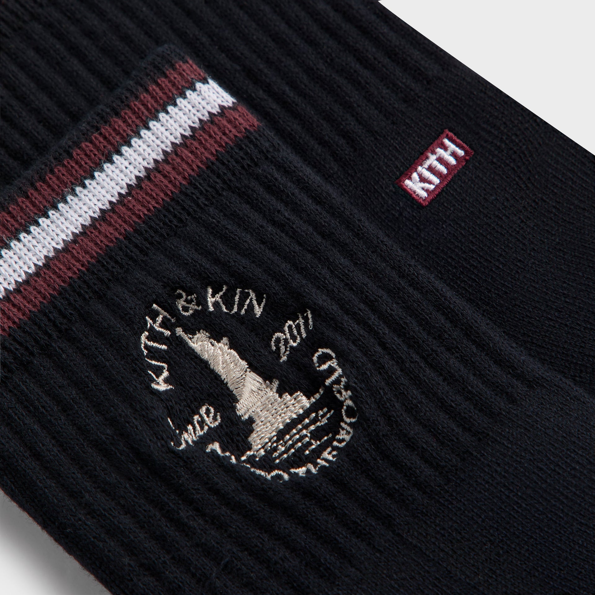 Kith Kith & Kin Logo Mid Crew Sock - Nocturnal