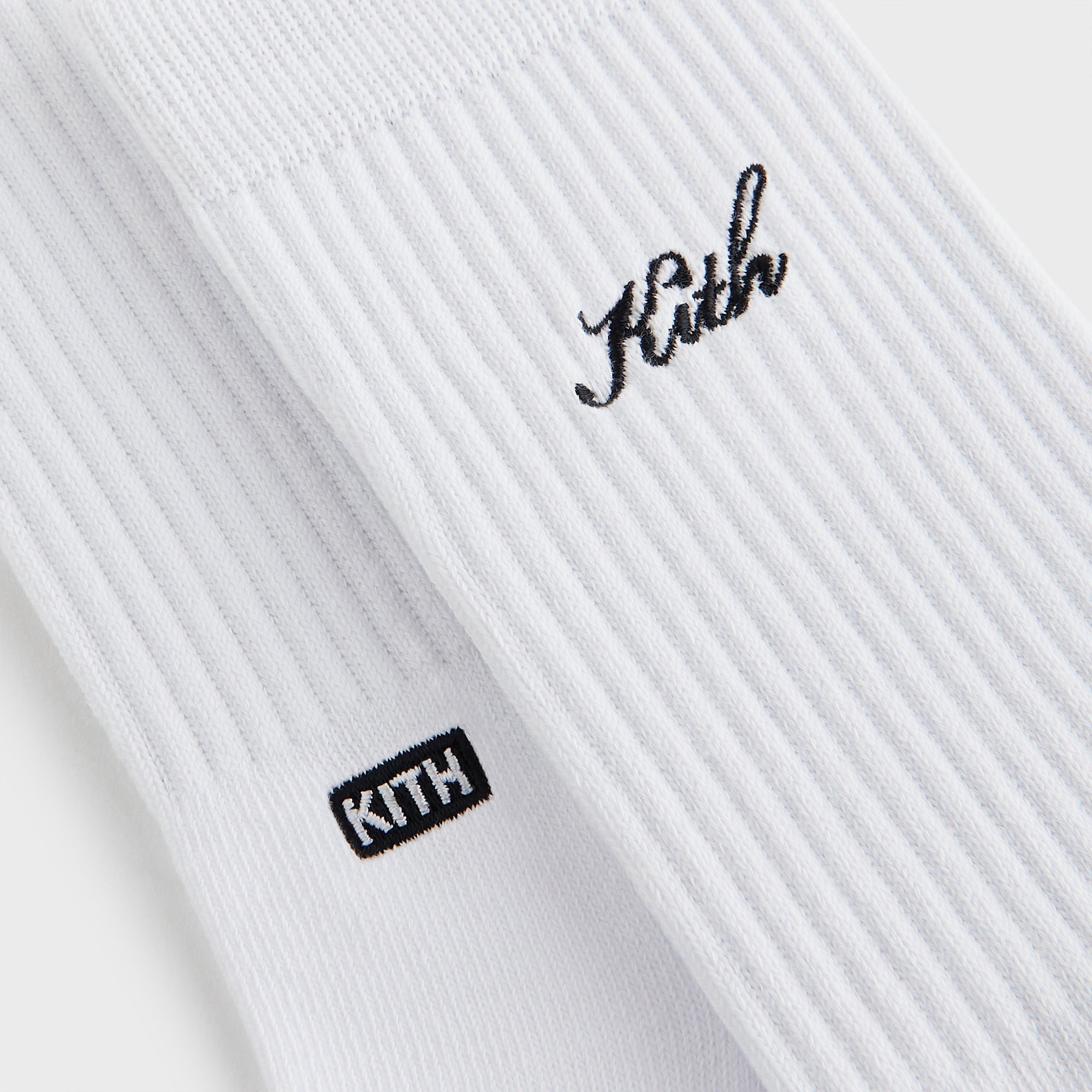 Kith 3-Pack Script Cotton Crew Socks - Multi – Kith Canada