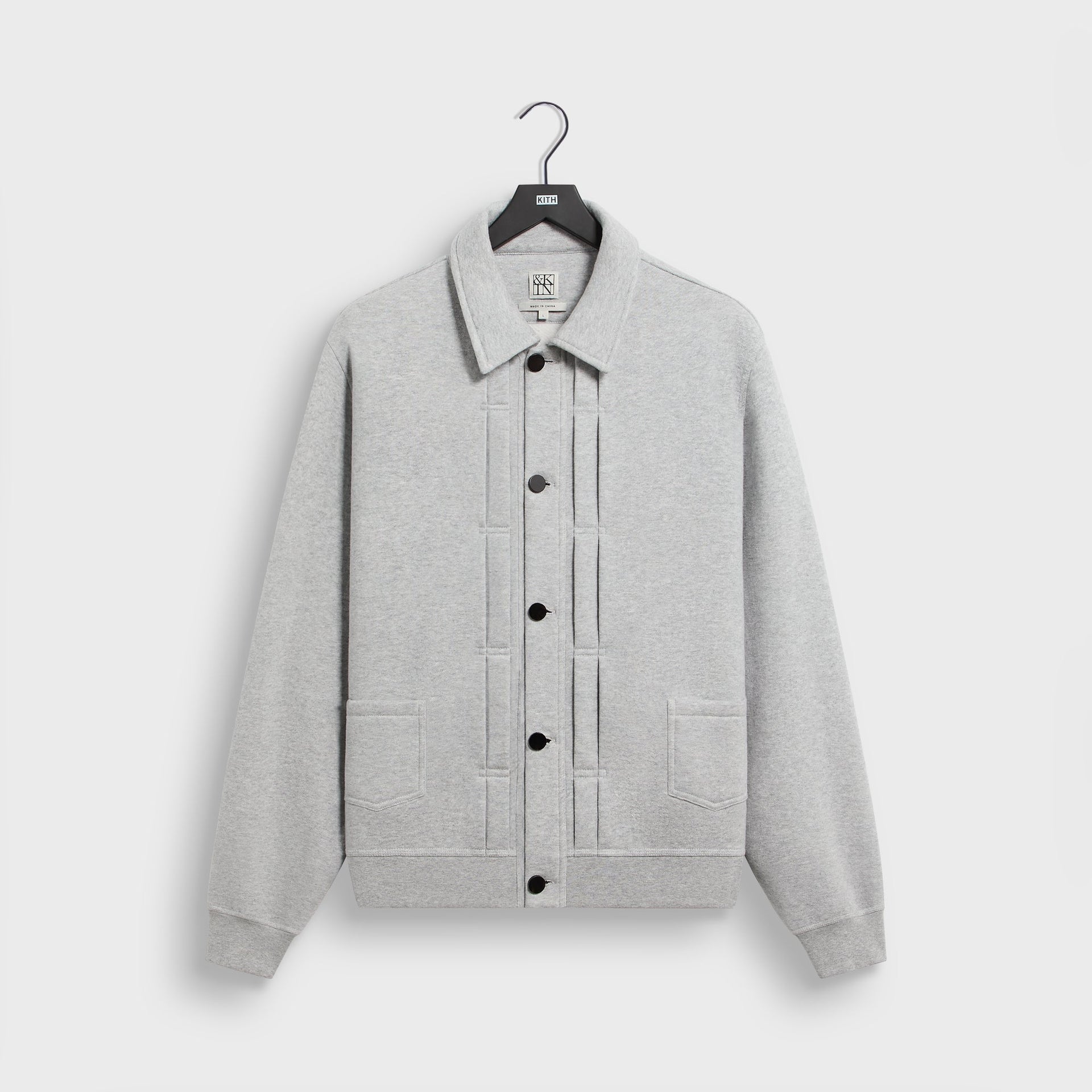&Kin Plush Fleece Eito Workwear Jacket - Medium Heather Grey - PH