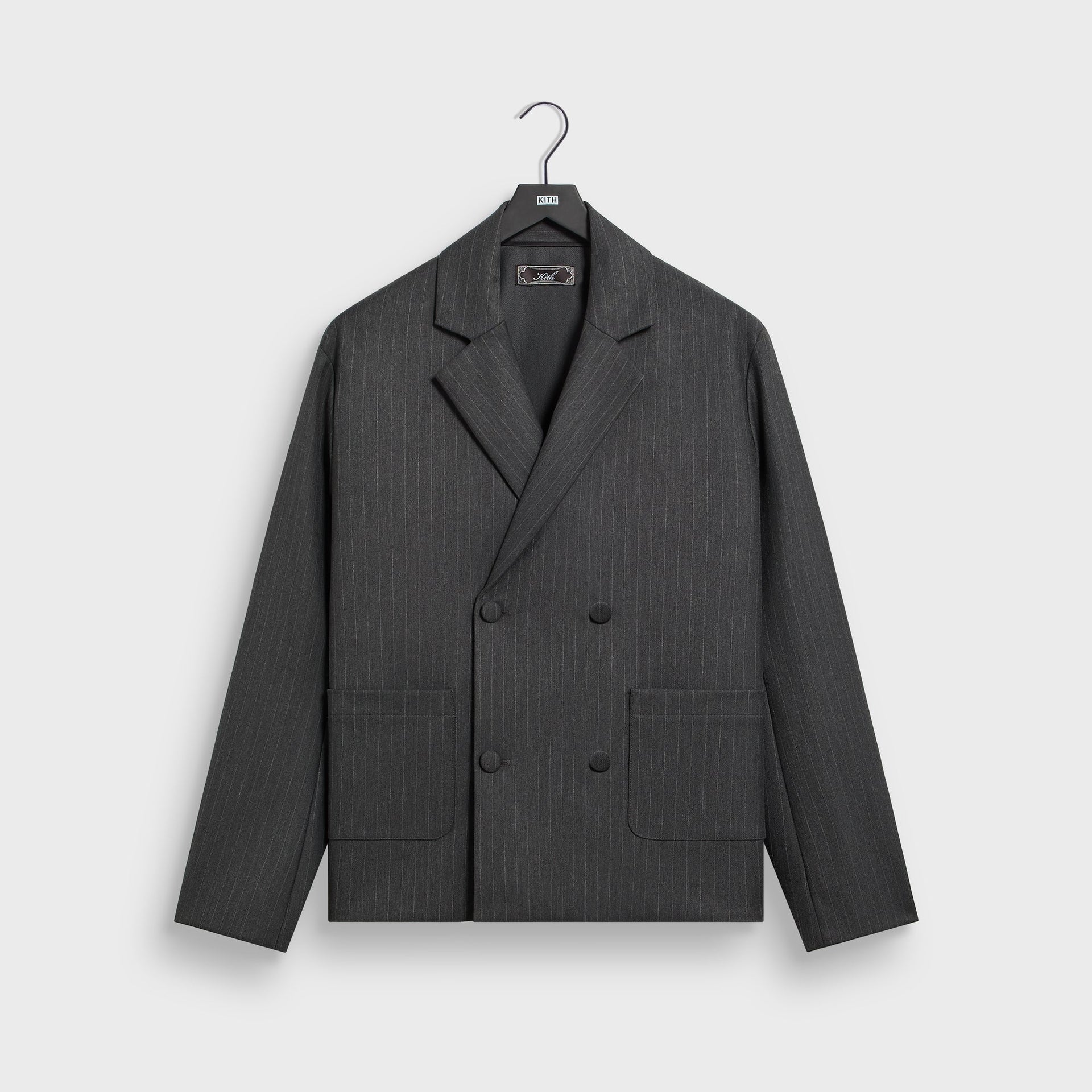 Kith Double Weave Raya Blazer - Dark Heather Grey