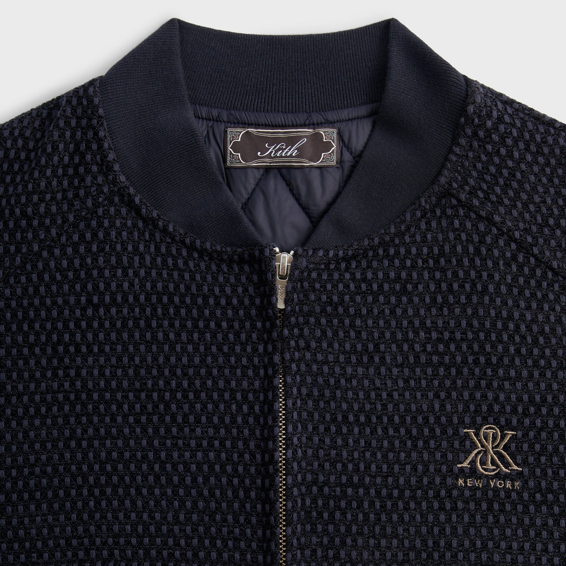 Kith Chenille Roy Bomber Jacket - Ink