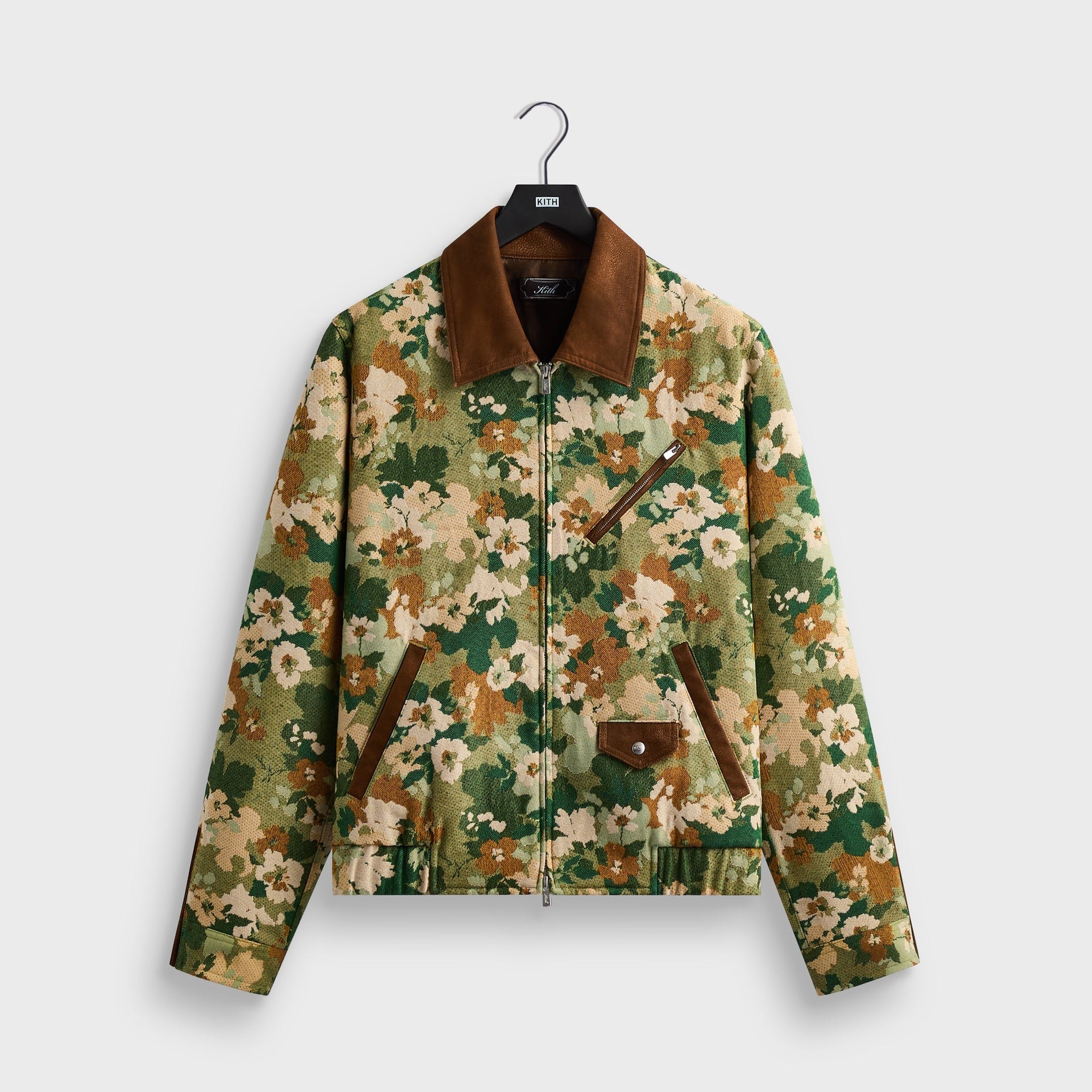 Kith Camo Floral Tapestry Cassius Jacket - Sage - PH